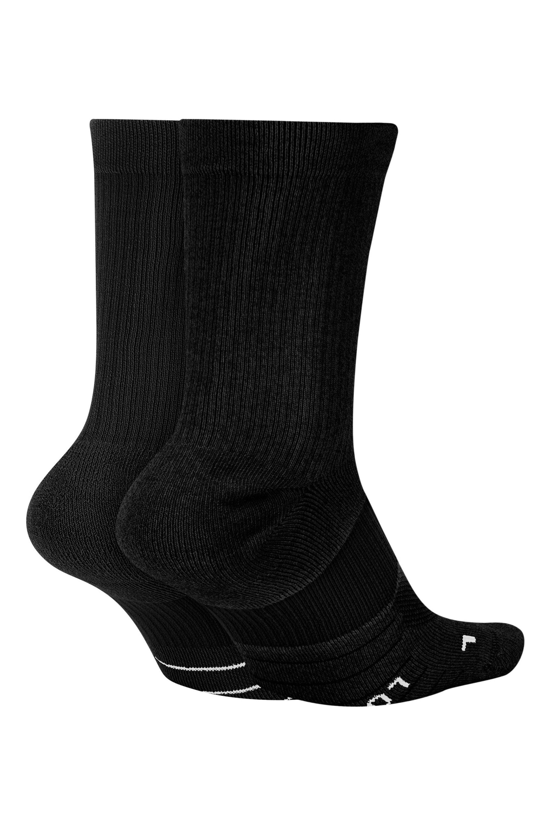 Buy Nike Black/White Multiplier Crew Socks 2 Pack from the Next UK ...