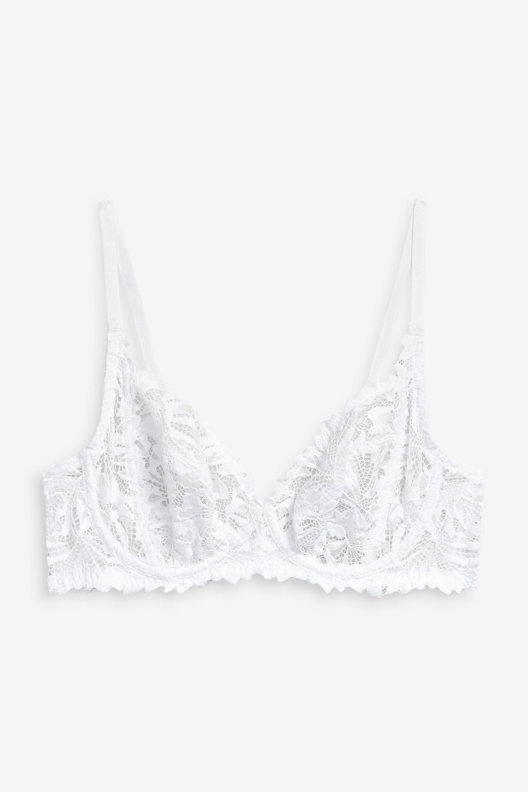 Buy White Non Pad Full Cup Comfort Lace Bra from Next Australia