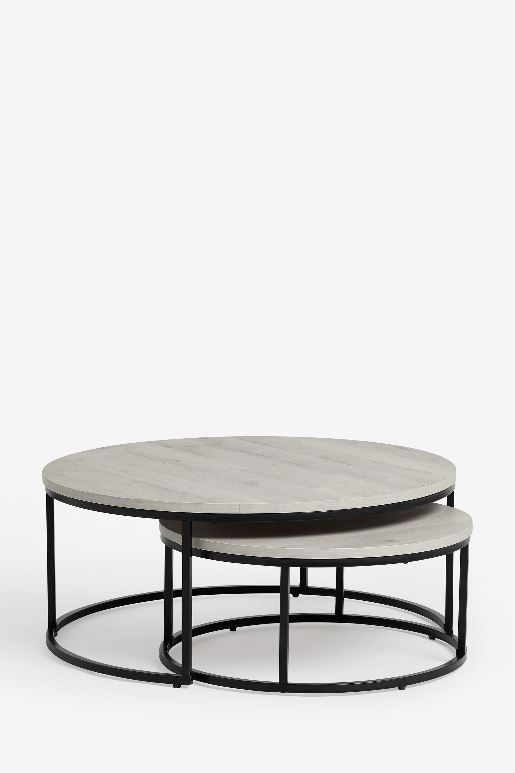 Buy Grey Bronx Nest of 2, Round Coffee Table from the Next UK online shop