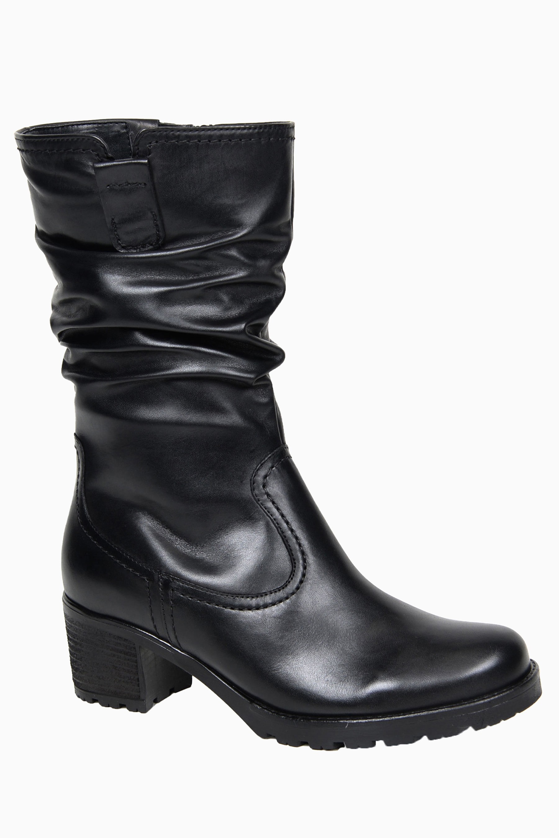 Buy Gabor Dunmow Black Leather Calf Length Fashion Boots from the Next
