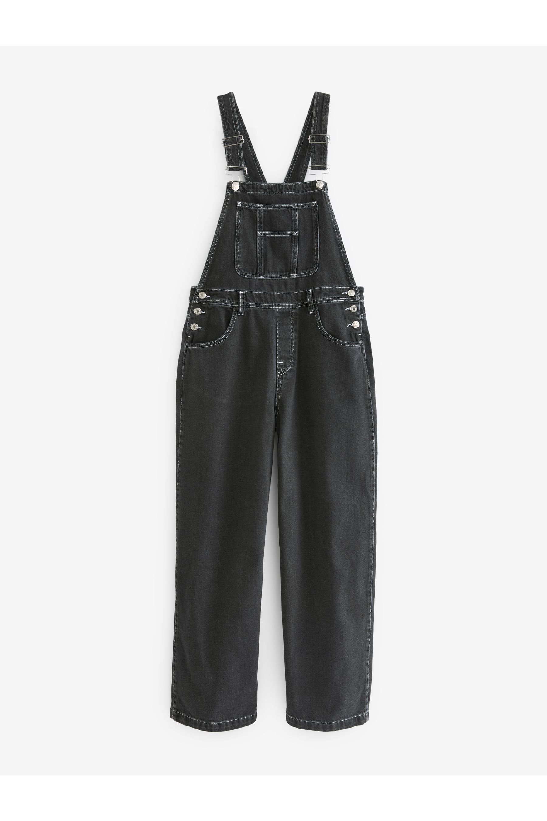 Denim black dungarees top