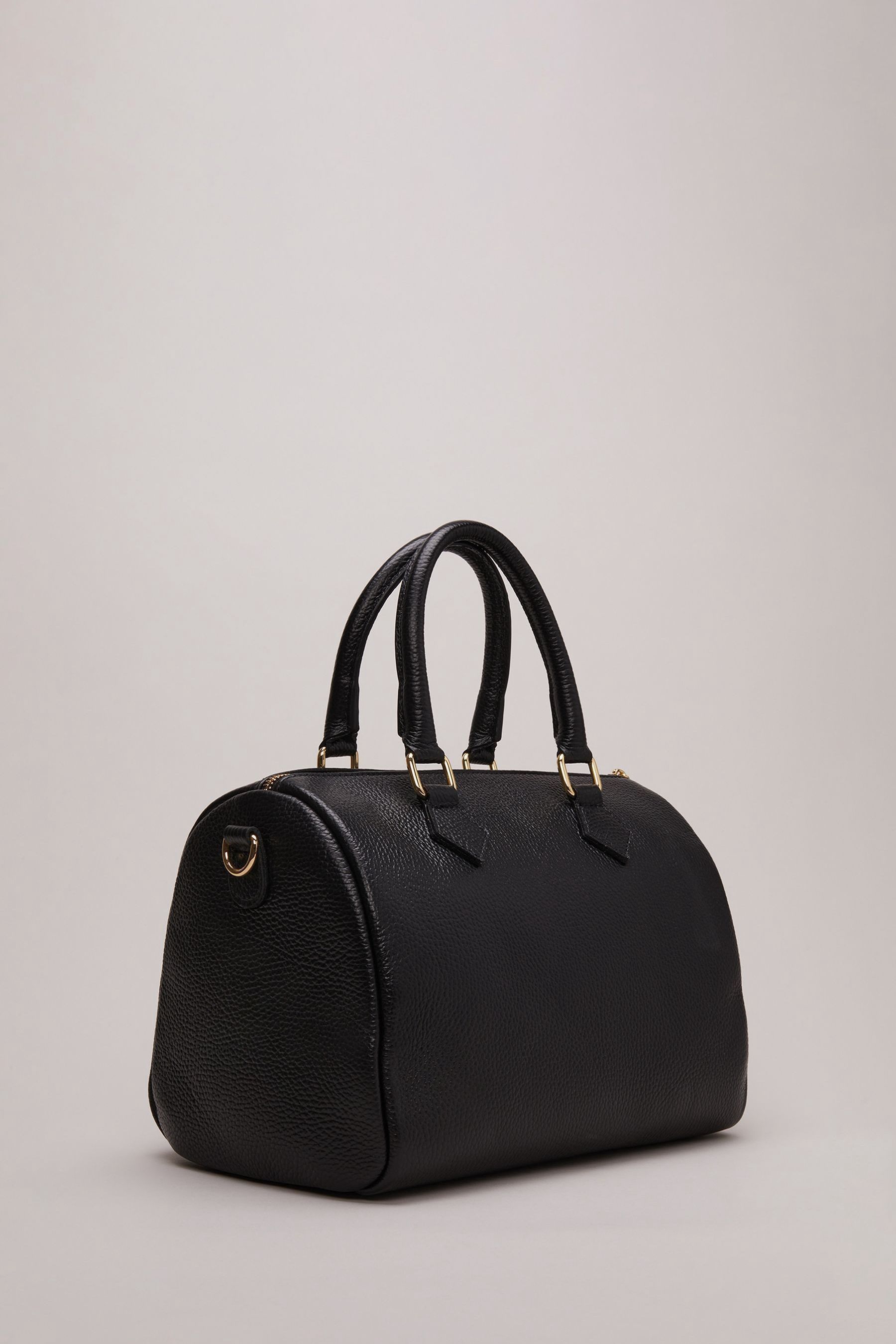 Buy Phase Eight Leather Bowling Black Bag from the Next UK online shop