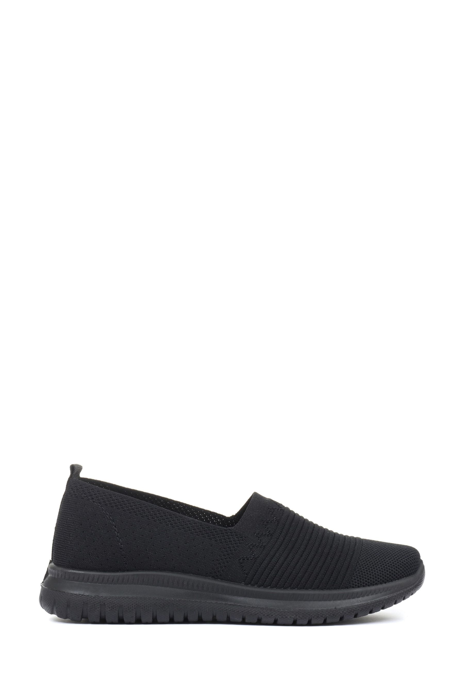 Buy Pavers Black Ladies Lightweight Slip-On Trainers from the Next UK ...