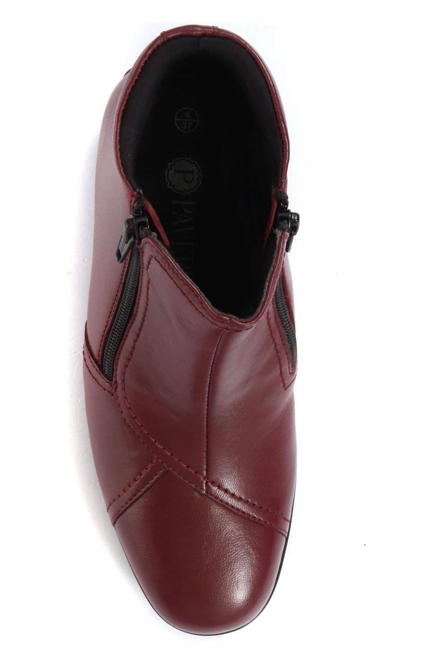 Buy Pavers Red Ladies Wide Fit Leather Ankle Boots from the Next UK