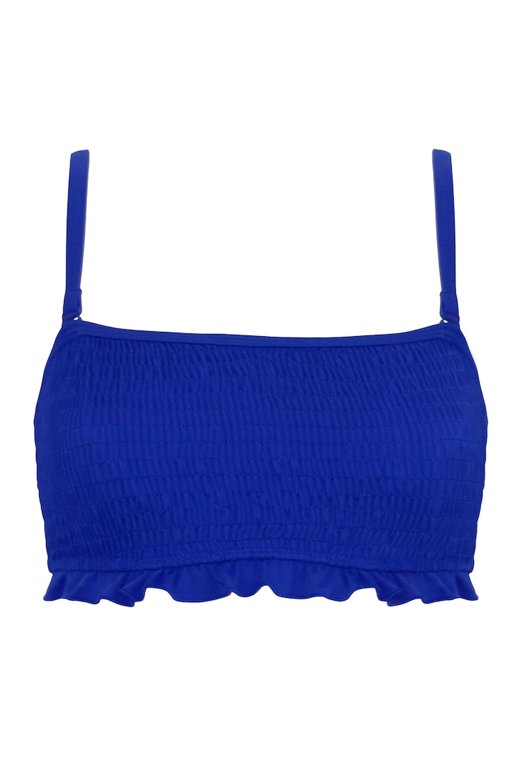 Pour Moi Aqua Blue Strapless Free Spirit Bikini Top - Image 1 of 1