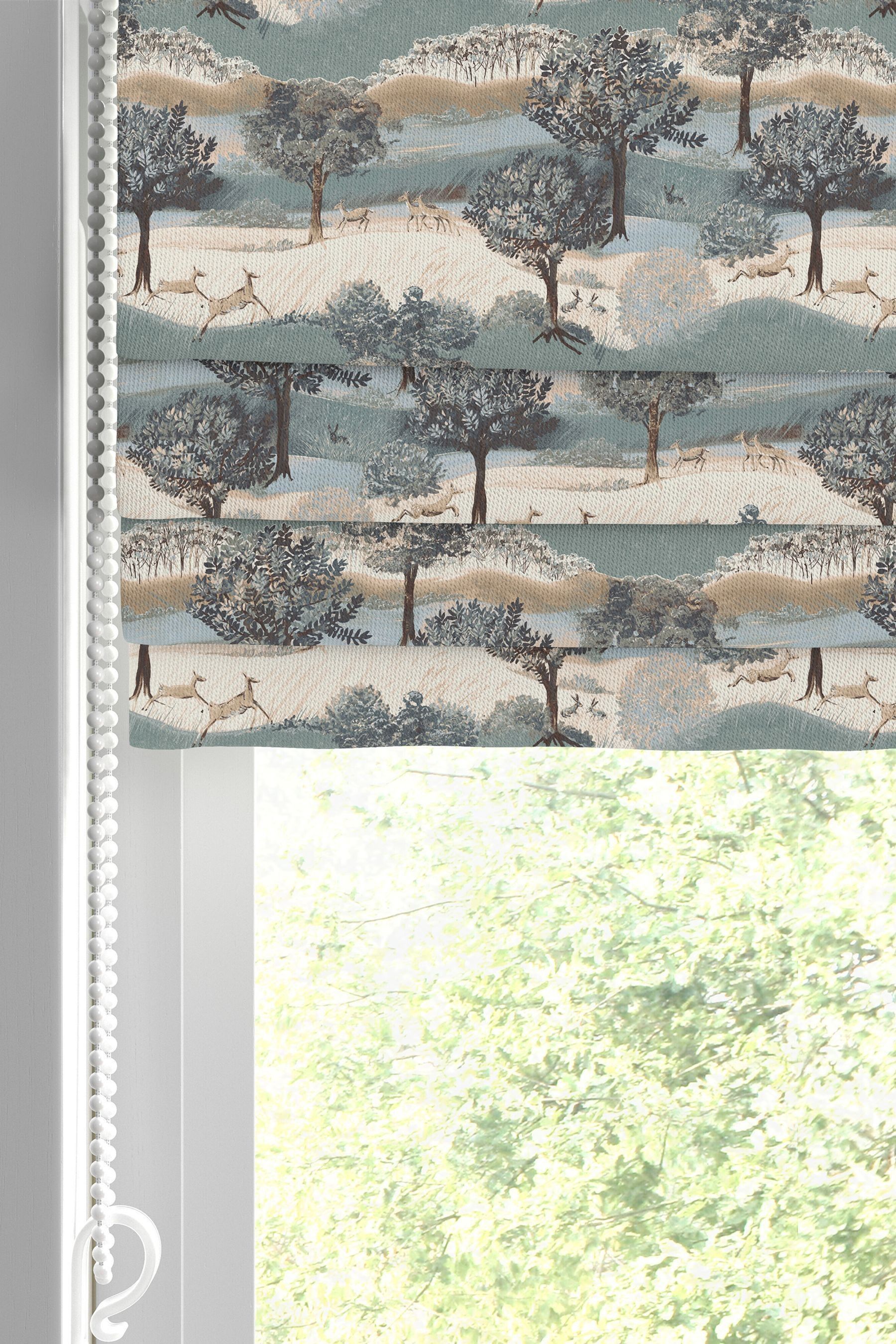 Buy Laura Ashley Jade Green Hartington Made to Measure Roman Blinds