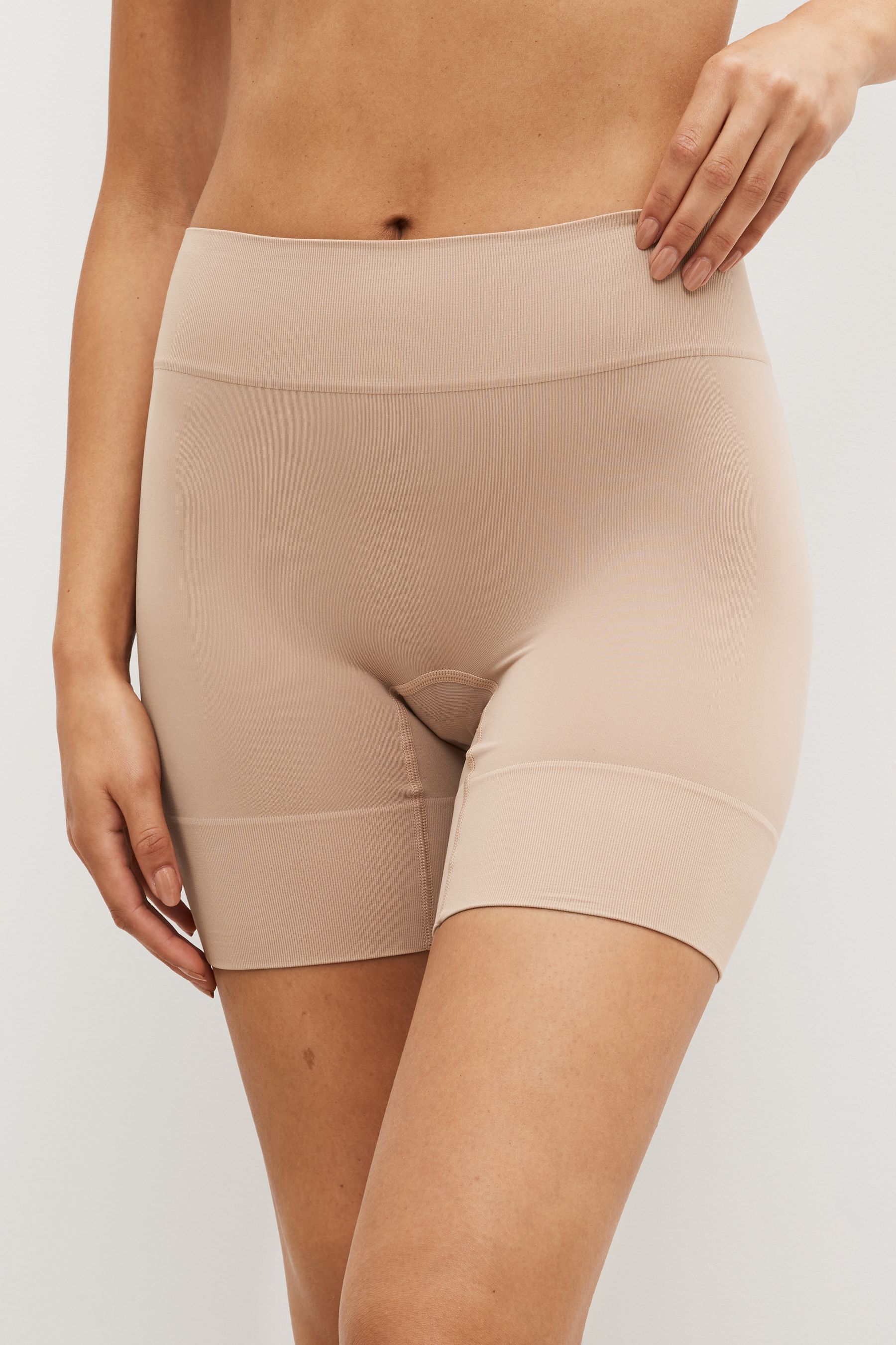 Buy Black/Nude Seamfree Smoothing Anti-Chafe Shorts 2 Pack from the ...