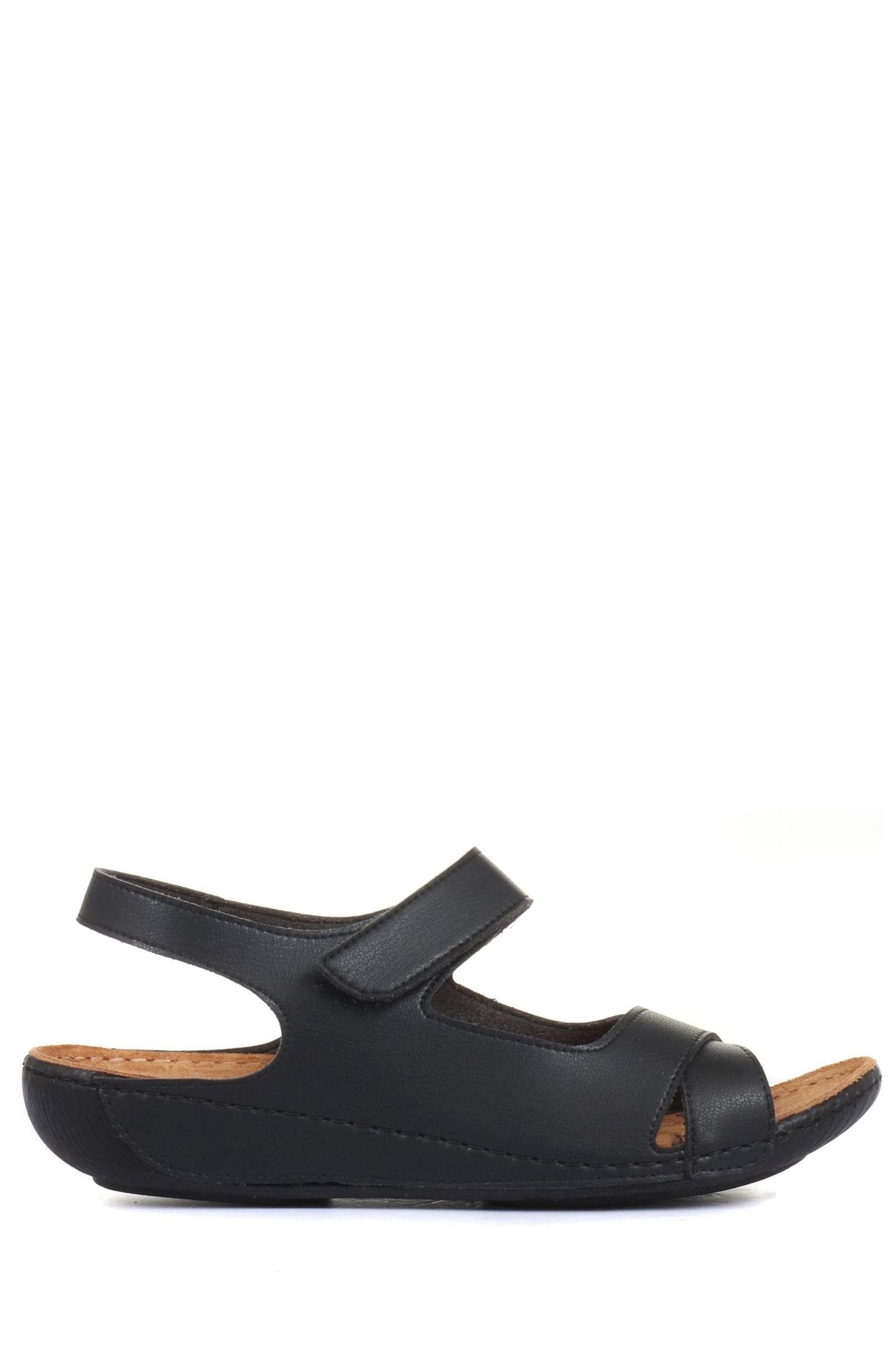 Buy Pavers Black Ladies Touch Fasten Sandals from Next Australia