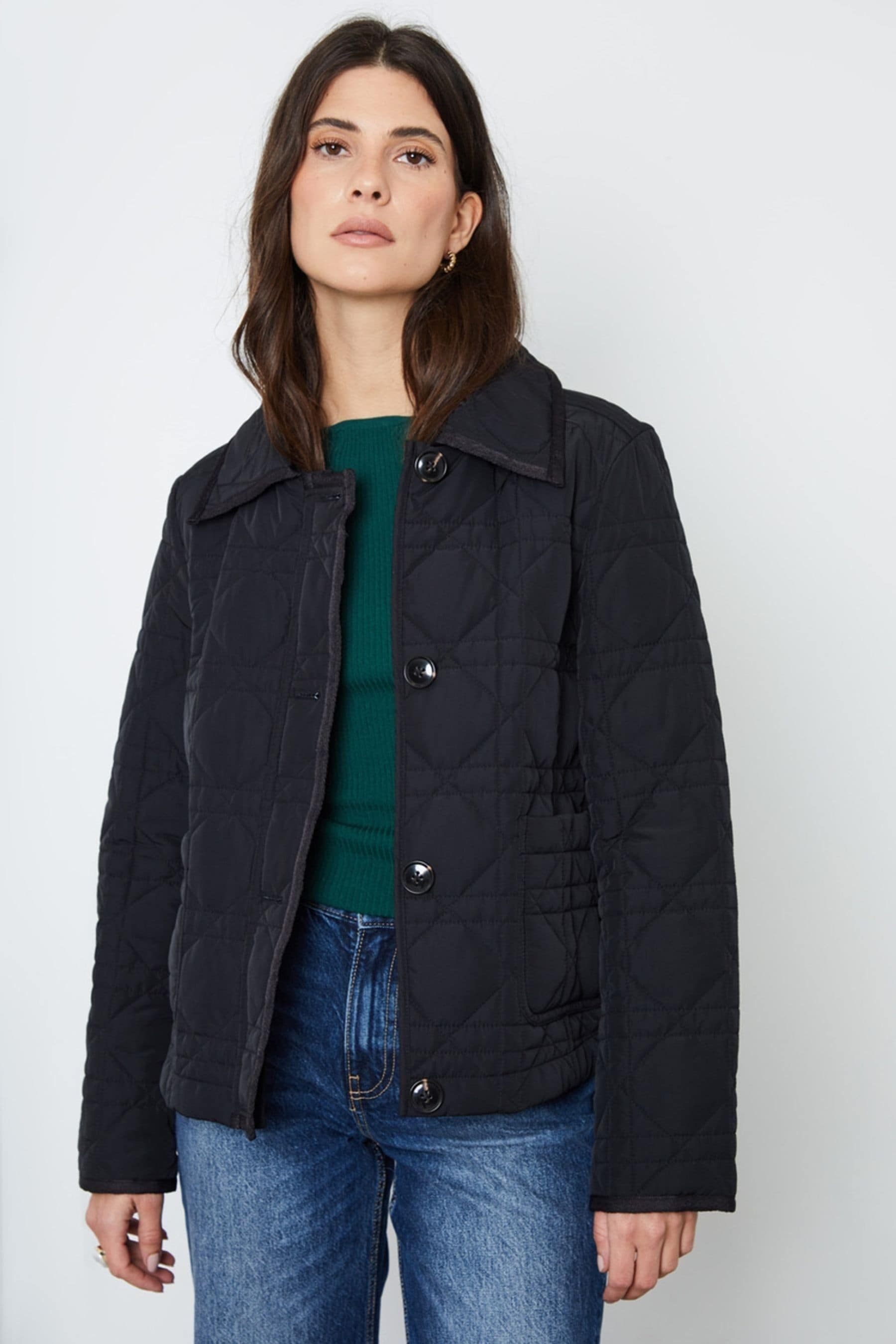 Buy Another Sunday Diamond Quilted Padded Lightweight Jacket with