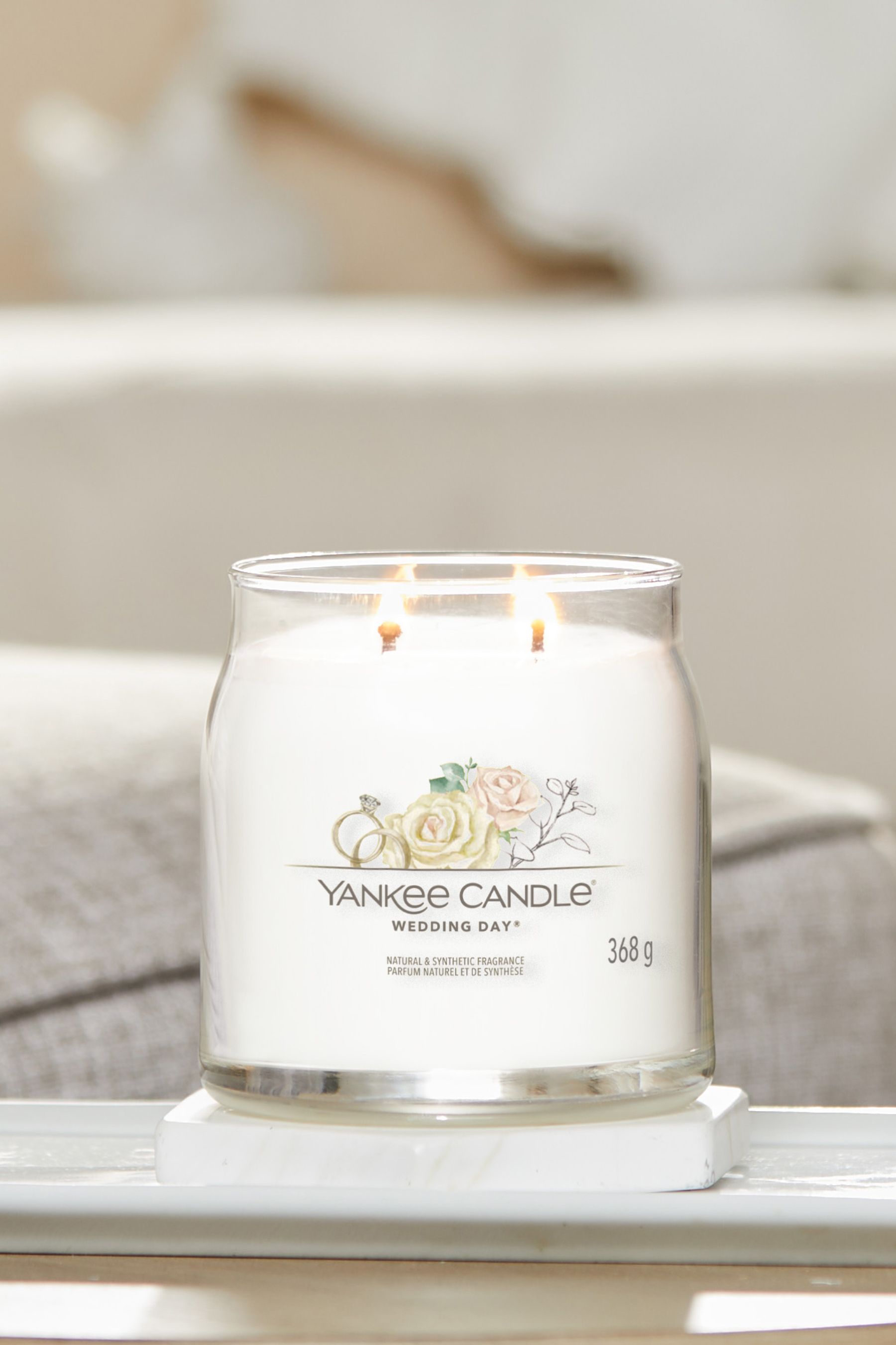 Buy Yankee Candle White Signature Medium Jar Scented Candle Wedding Day