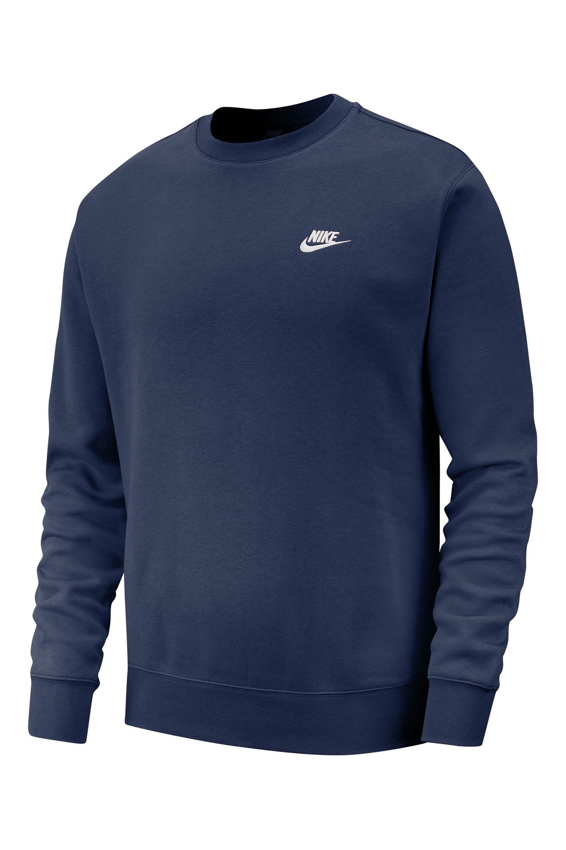 Buy Nike Navy Club Crew Sweatshirt from the Next UK online shop