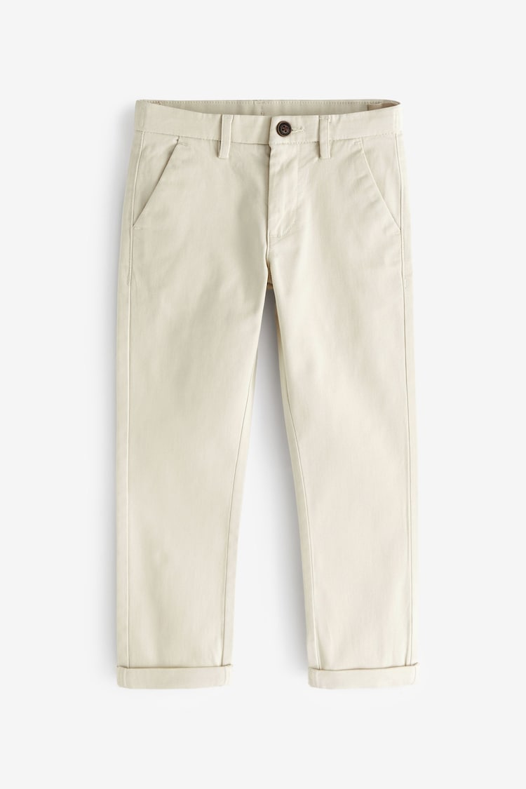 Neutre écru - Pantalon chino extensible (3-17ans) - Image 1 of 1