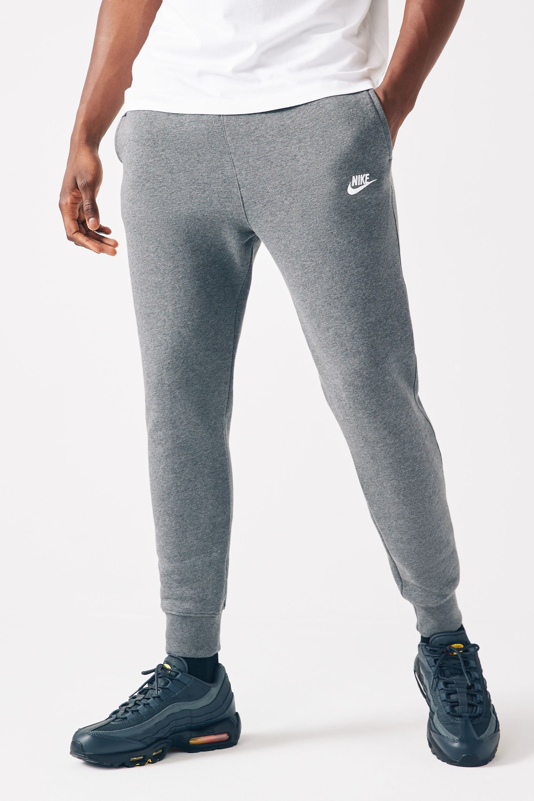 Buy Nike Dark Grey Club Joggers from the Next UK online shop