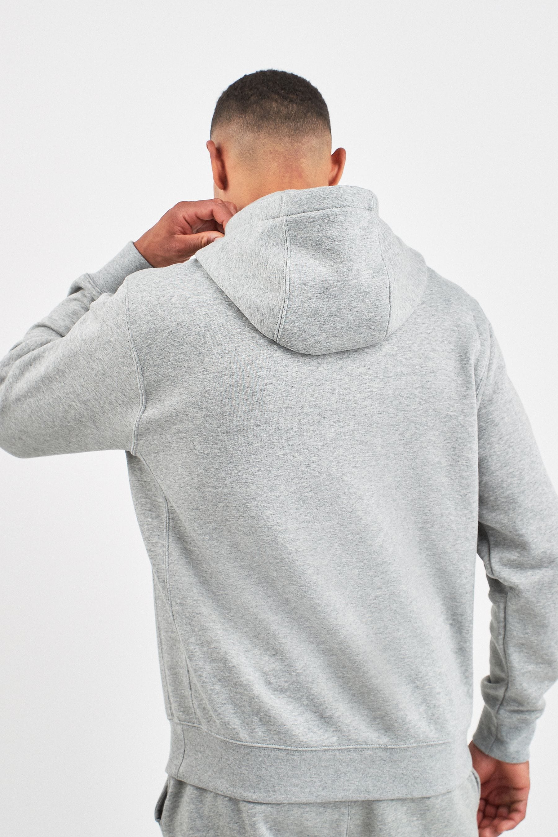 Buy Nike Grey Club Pullover Hoodie from the Next UK online shop