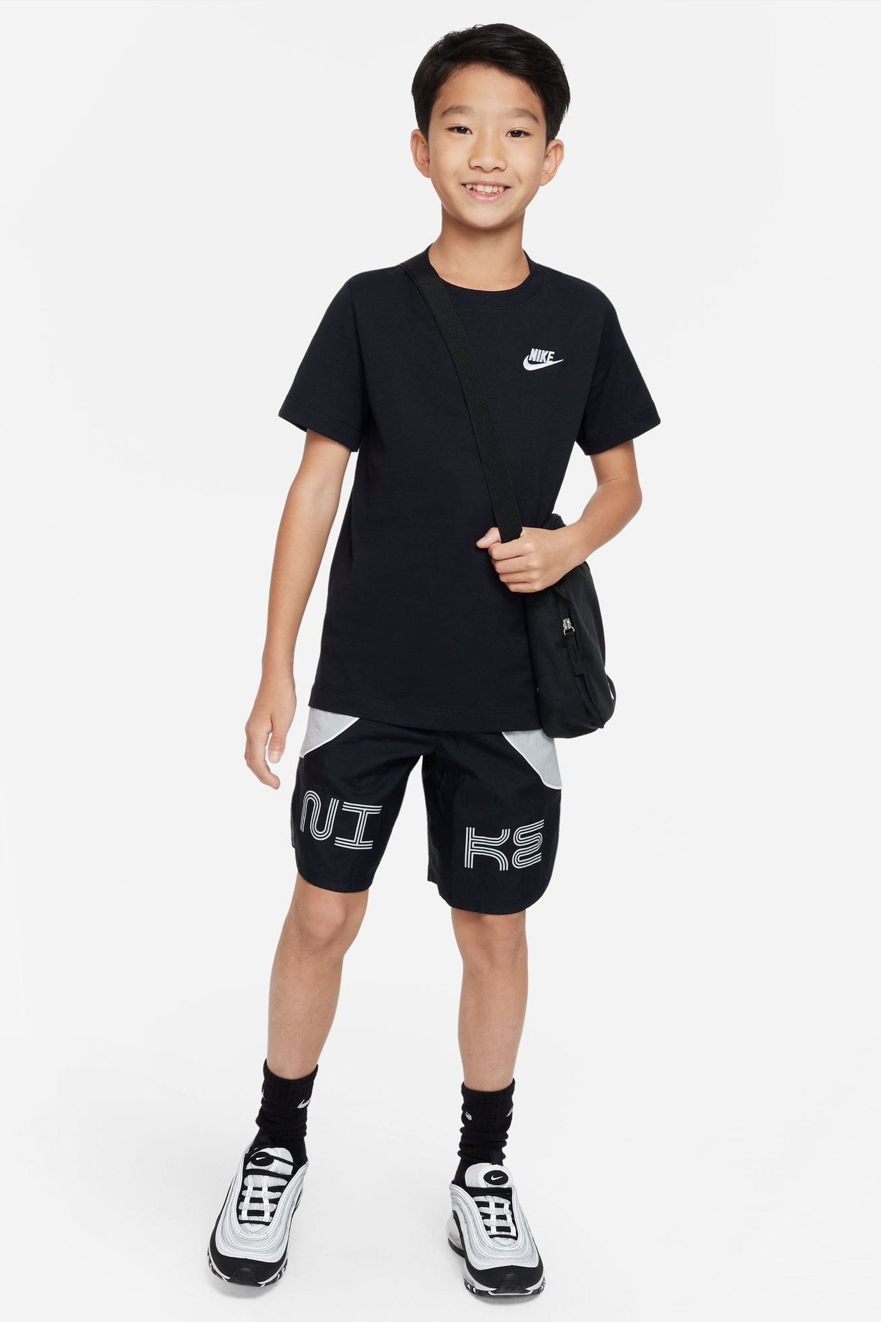Buy Nike Black Futura T-Shirt from the Next UK online shop