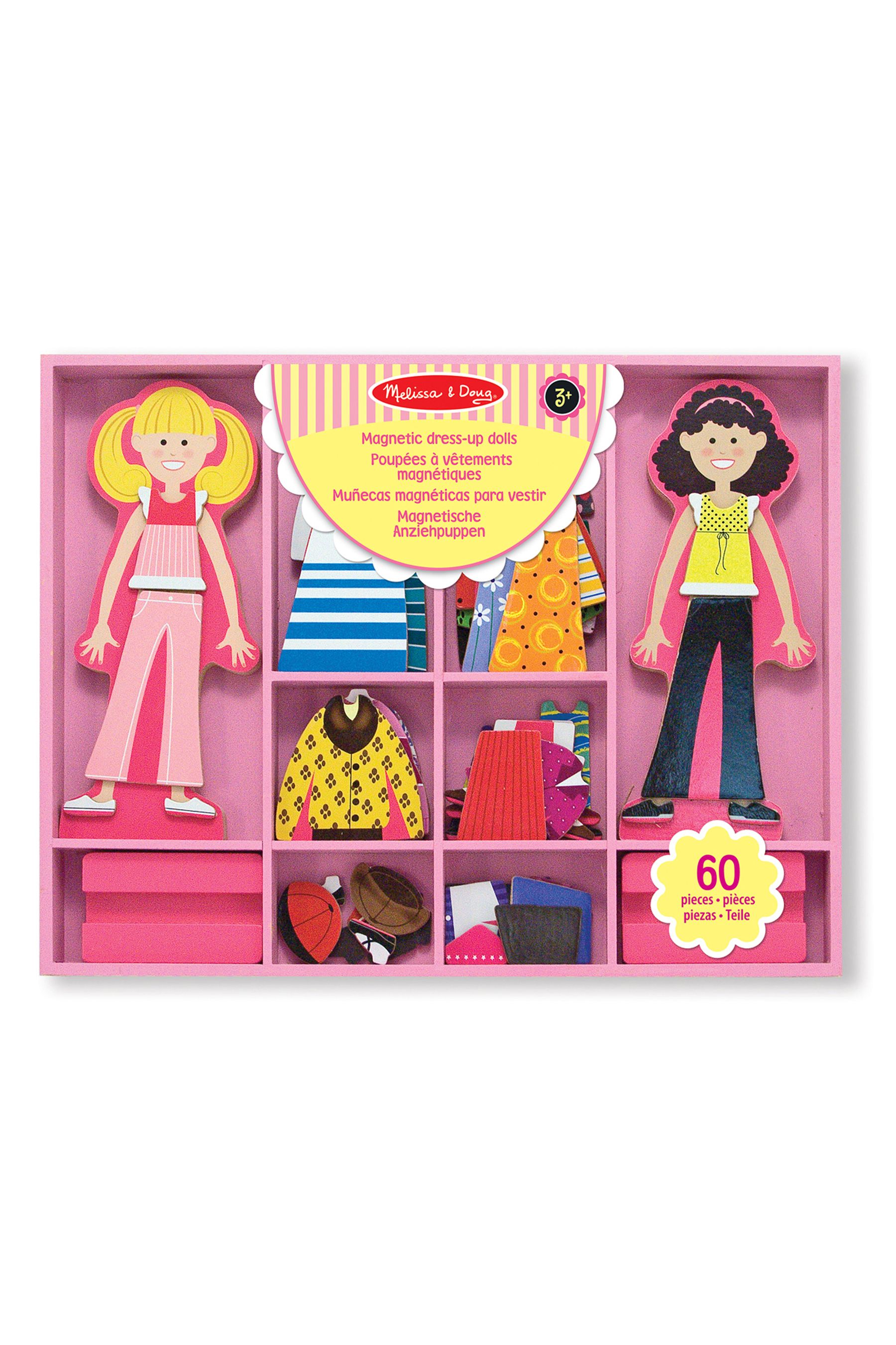 Buy Melissa & Doug Abby & Emma Magnetic Wooden Dress-Up Dolls from the ...