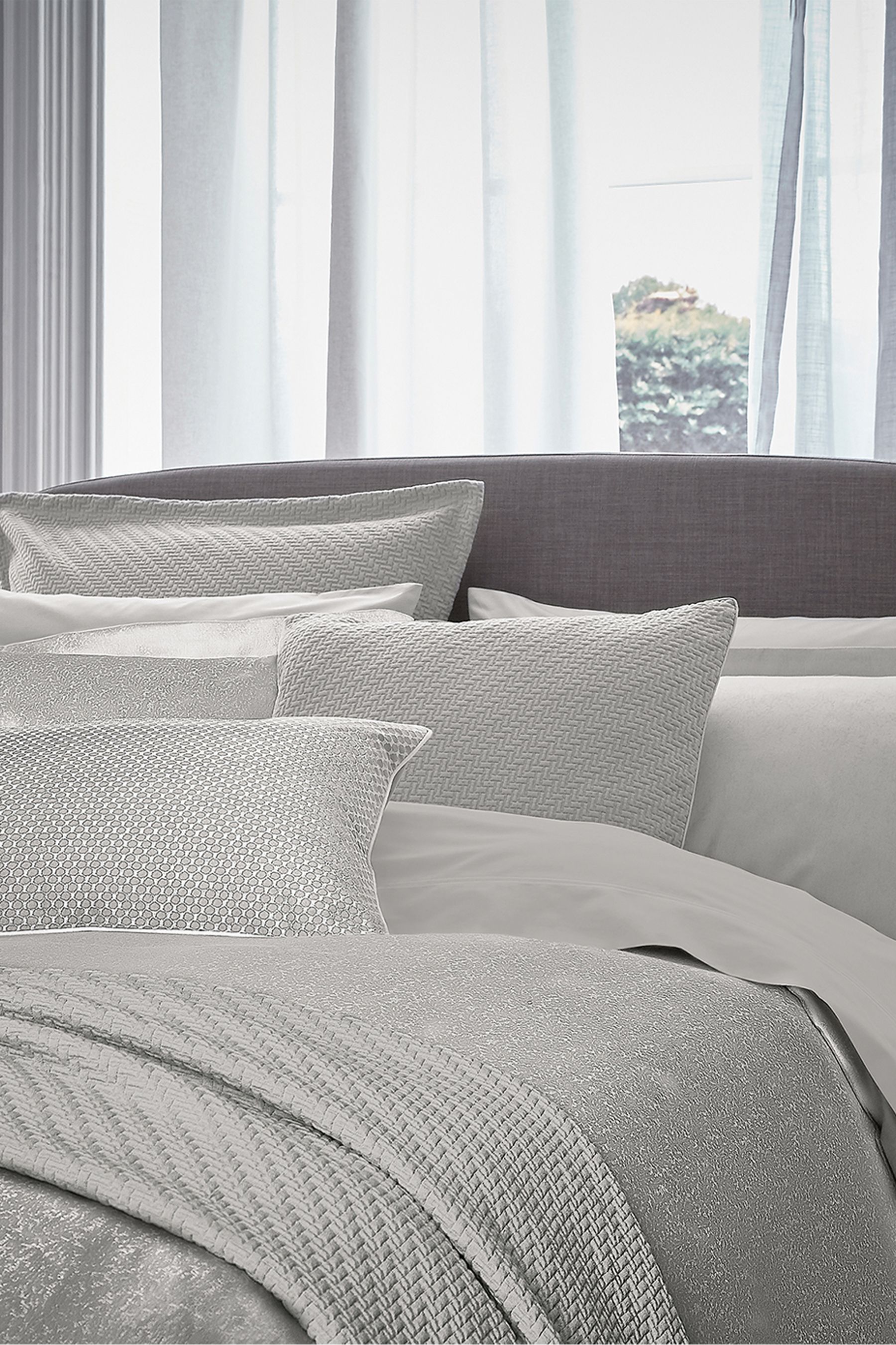 Buy Bedeck Of Belfast Slate Grey 300 Thread Count Cotton Tahra Duvet