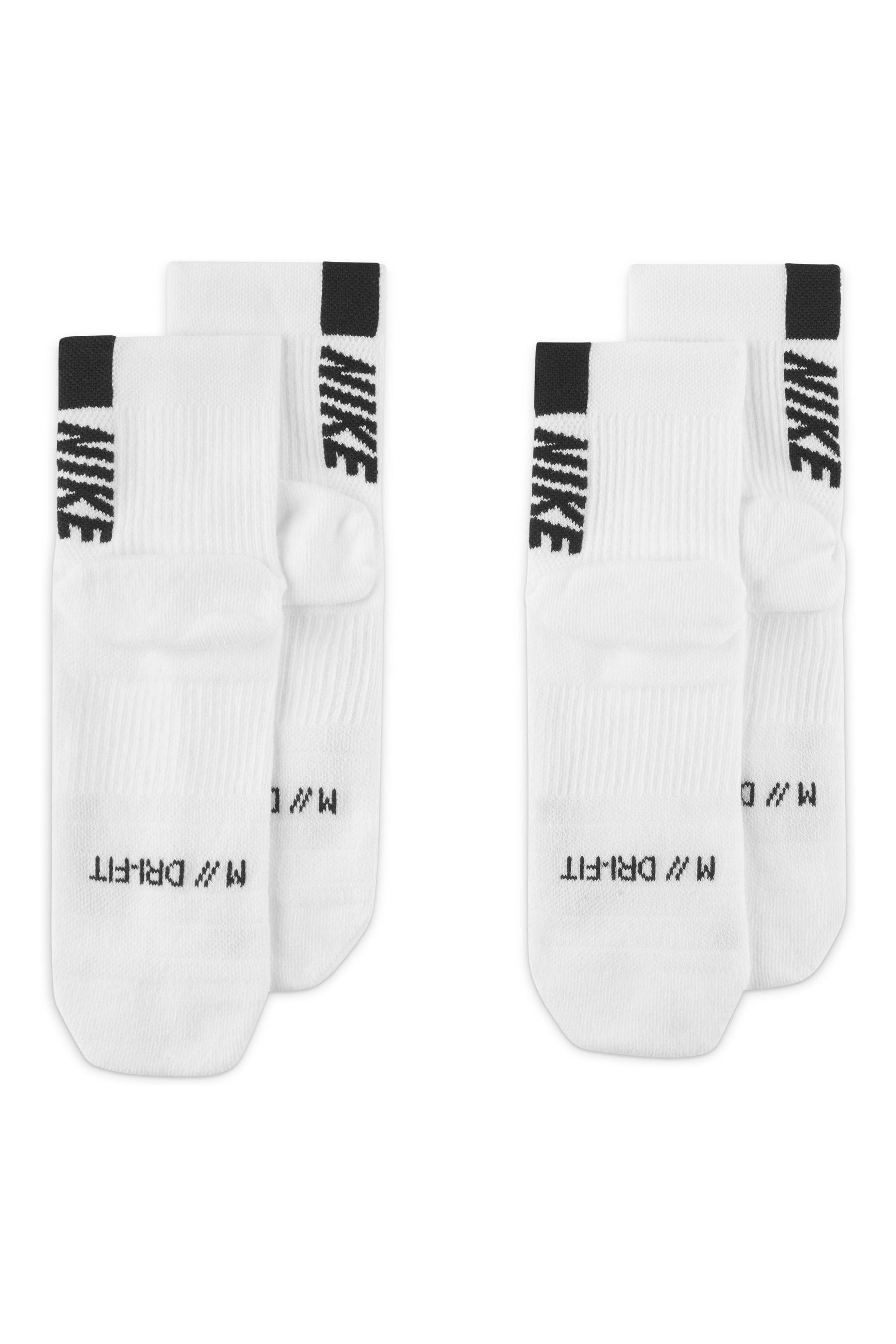 Buy Nike White Running Ankle Socks Two Pack from the Next UK online shop