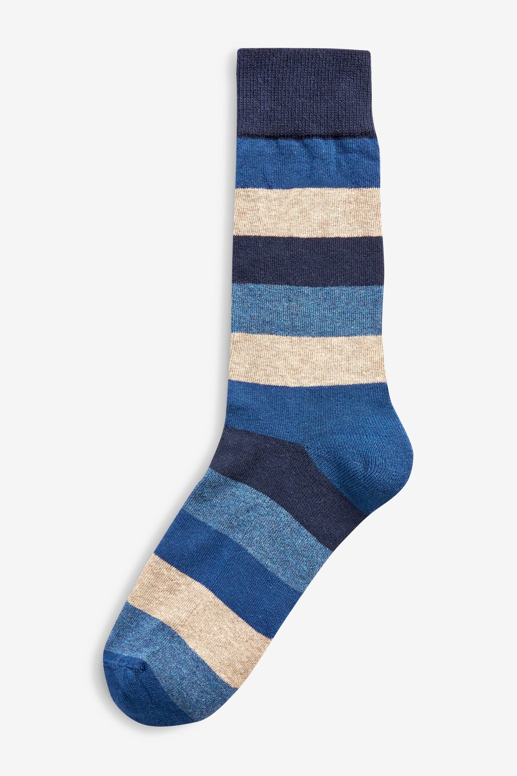 Buy Stripe 5 Pack Cushioned Sole Comfort Socks from the Next UK online shop
