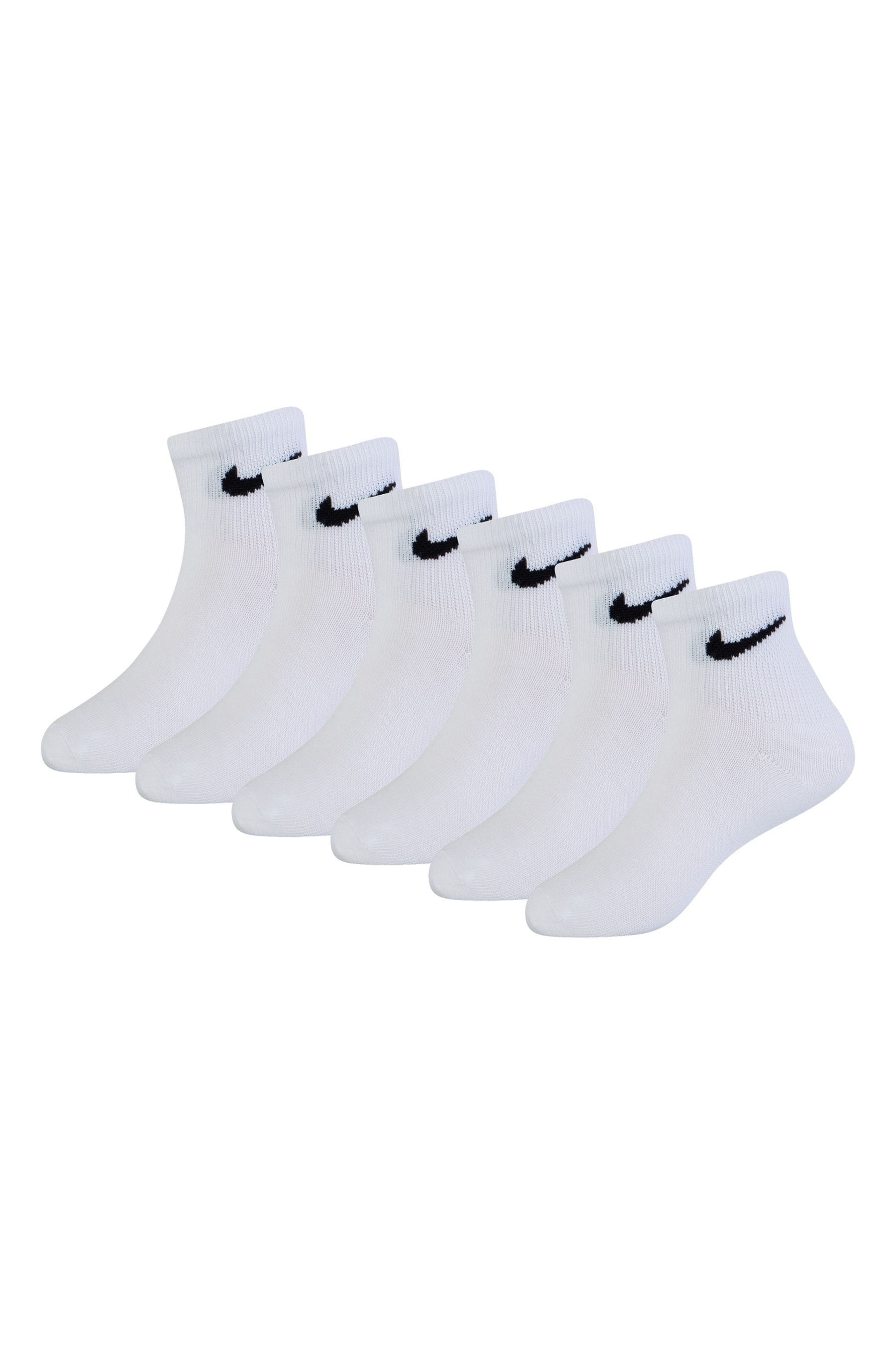 Buy Nike White Mid Socks 6 Pack Little Kids from the Next UK online shop