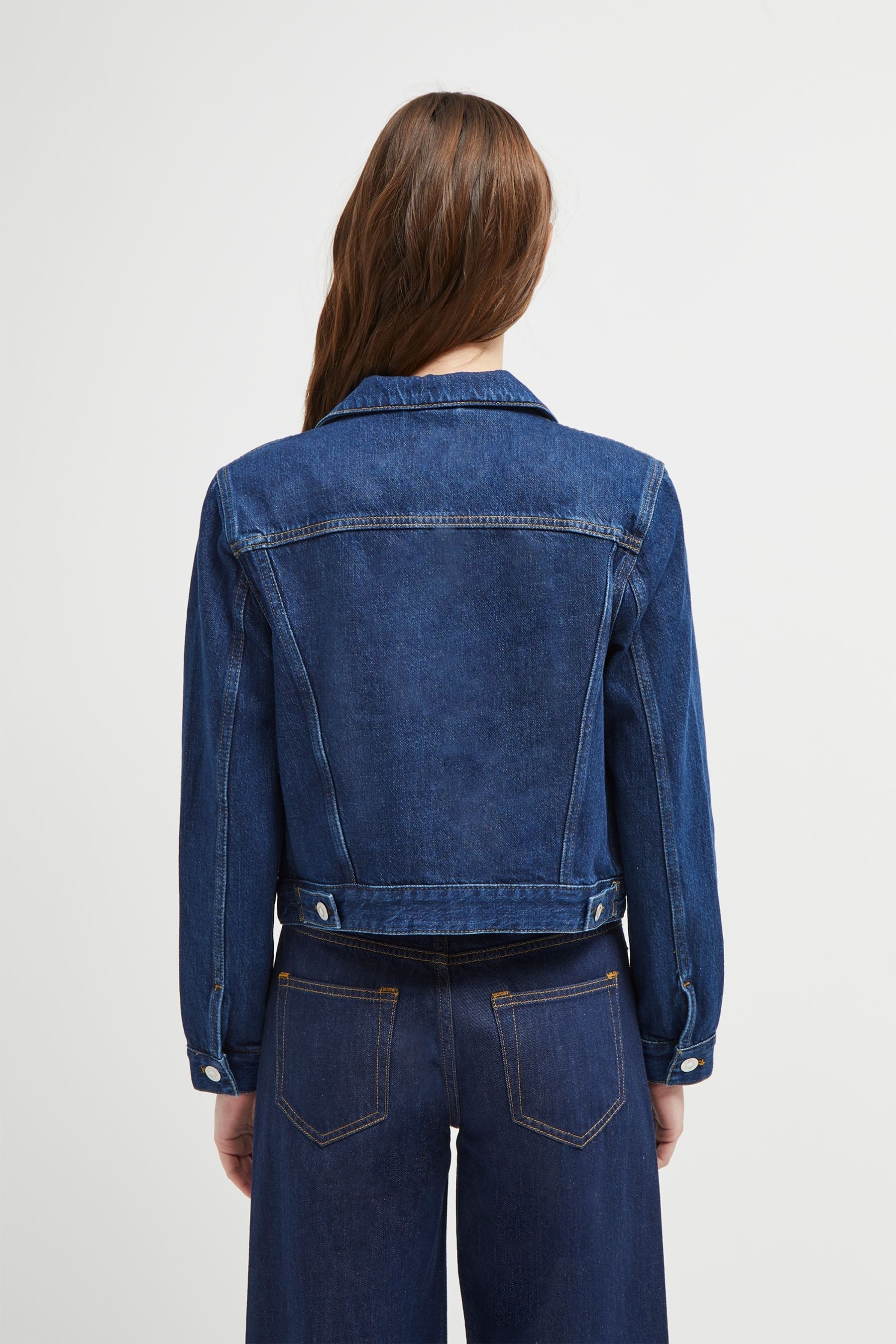 Buy French Connection Blue Macee Micro Western Denim Jacket from Next ...