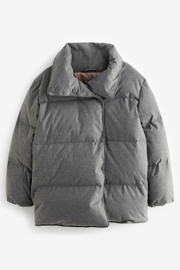 Grey Down Padded Coat - Image 1 of 1
