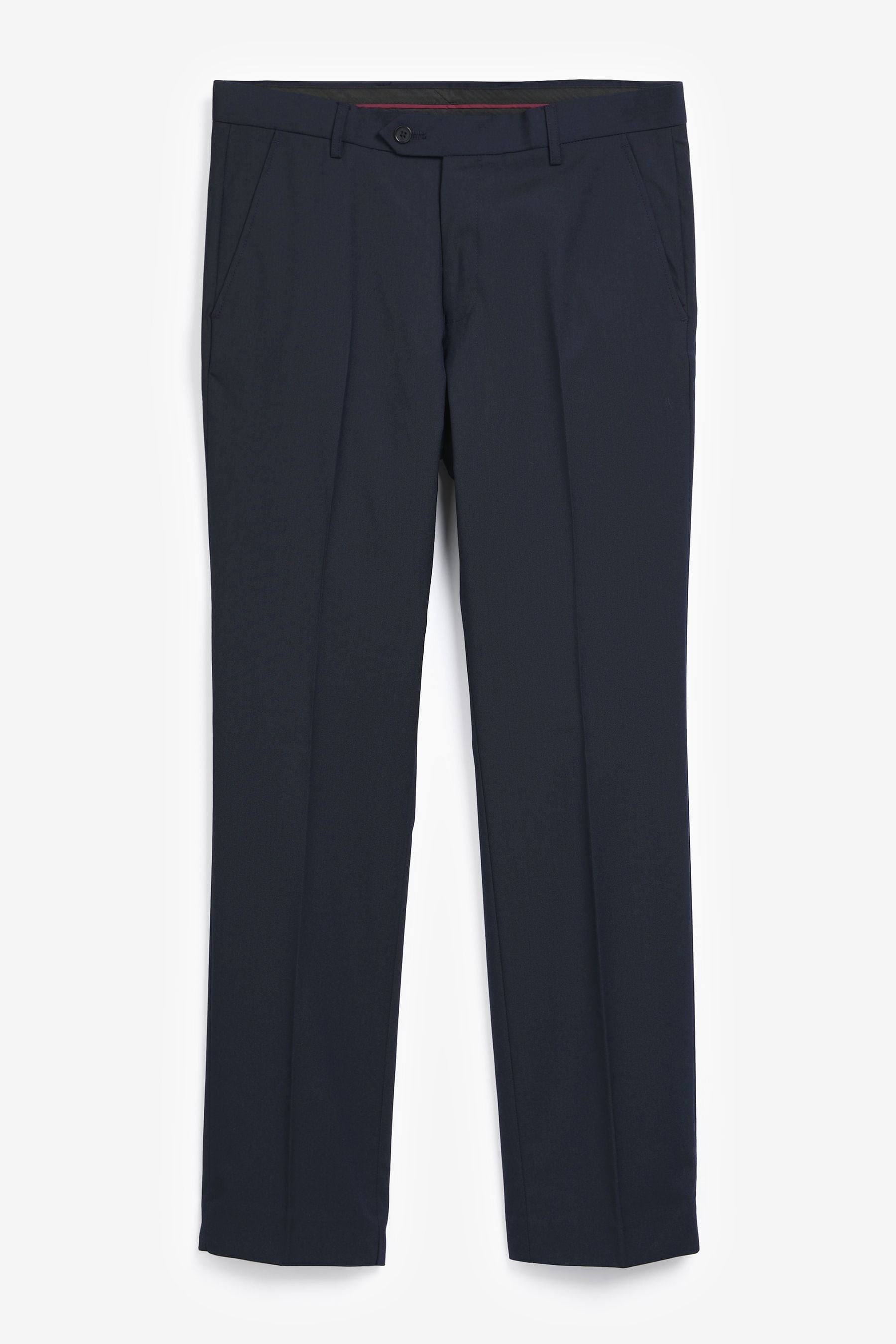 Buy Navy Blue Tailored Stretch Smart Trousers from the Next UK online shop