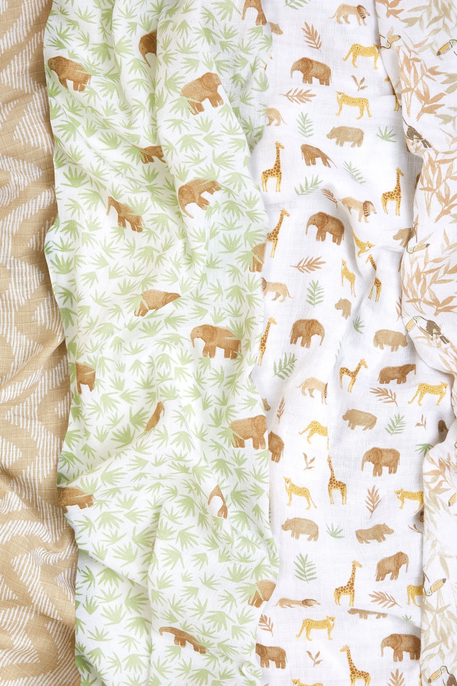 Buy aden + anais Animal Essentials Cotton Muslin Blankets 4 Pack from