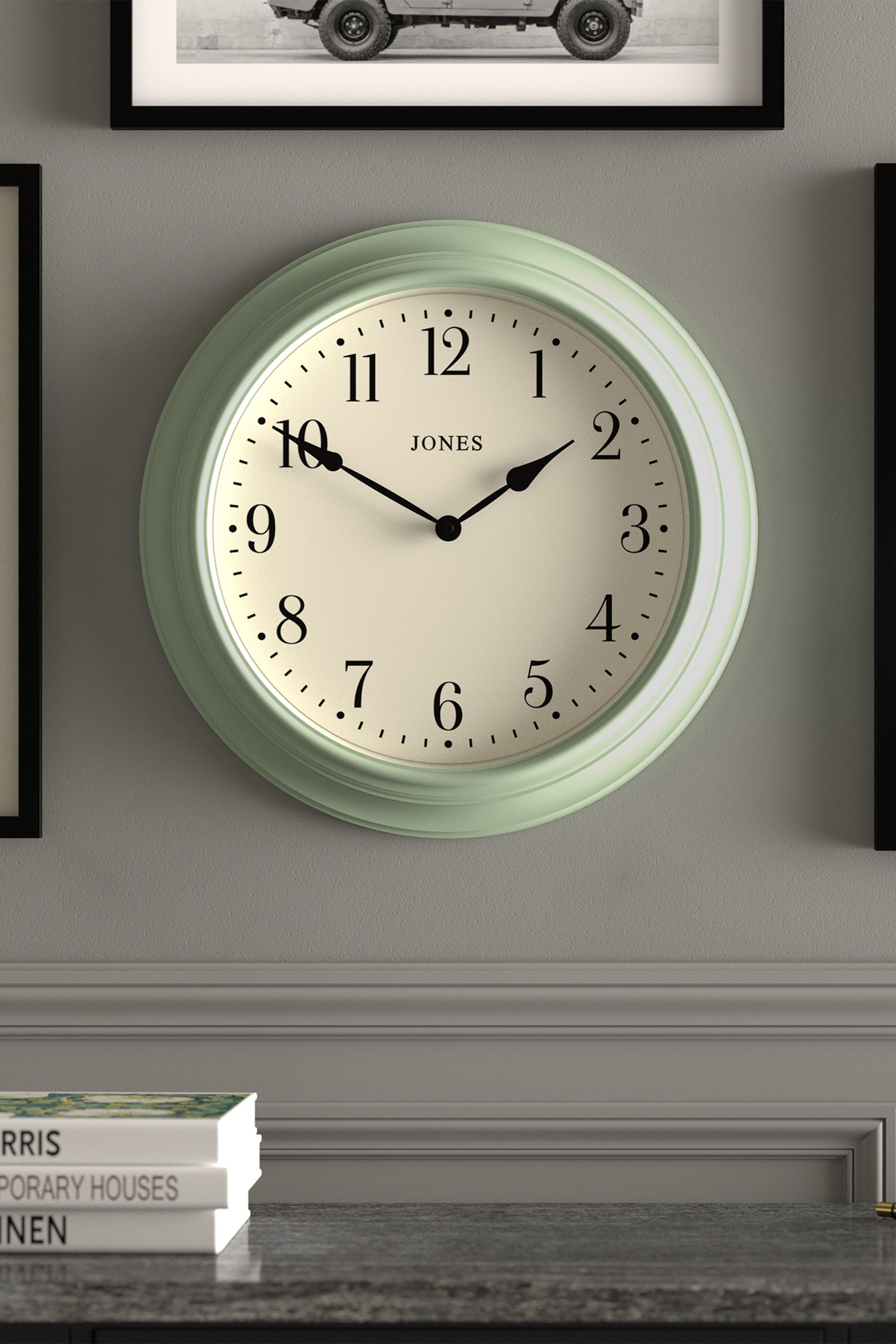 Buy Jones Clocks Green A Classic Duck Egg Wall Clock from the Next UK