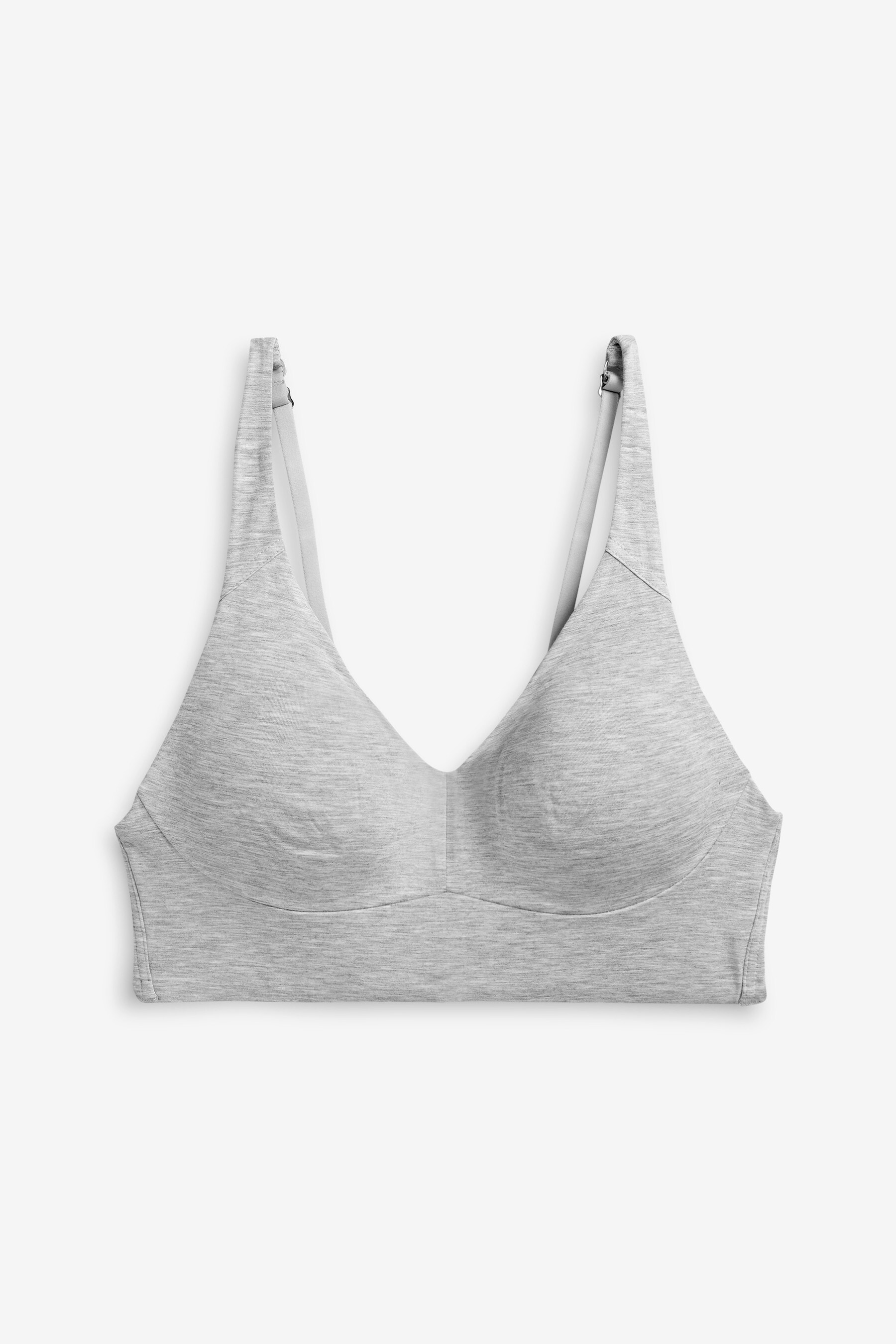 Buy Grey Marl Forever Comfort® Non Wire Longline Bra from the Next UK ...