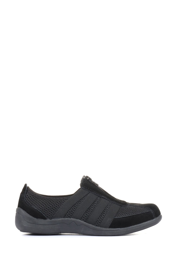 Pavers Black Pavers Ladies Casual Zip Up Trainers - Image 1 of 1