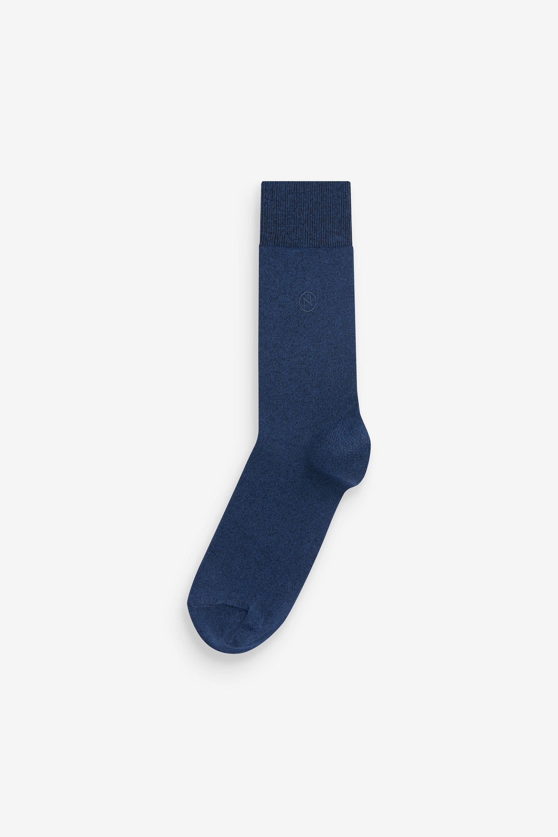 Buy Blue/Navy 5 Pack Embroidered Lasting Fresh Socks from the Next UK ...