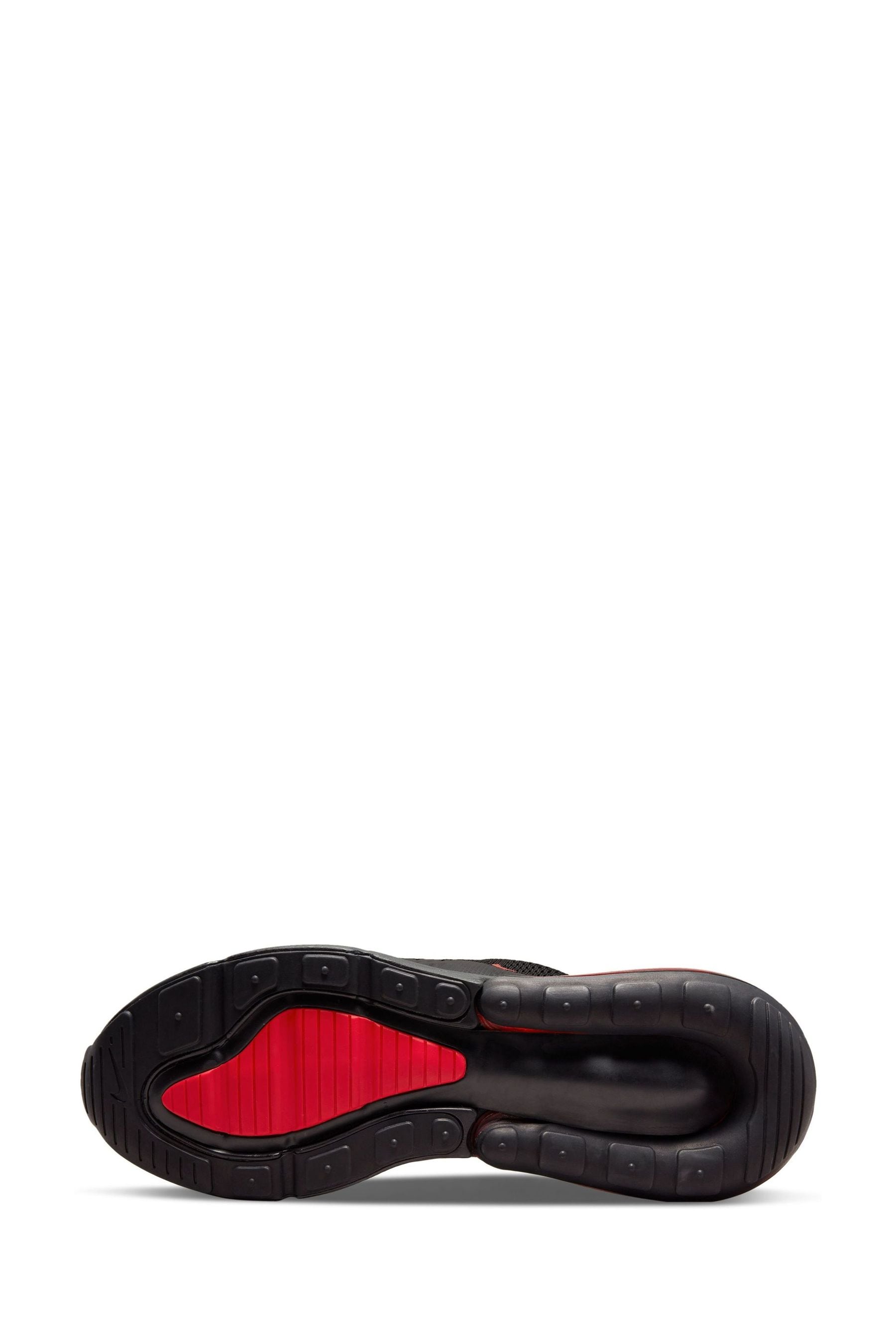 black and red air max 270