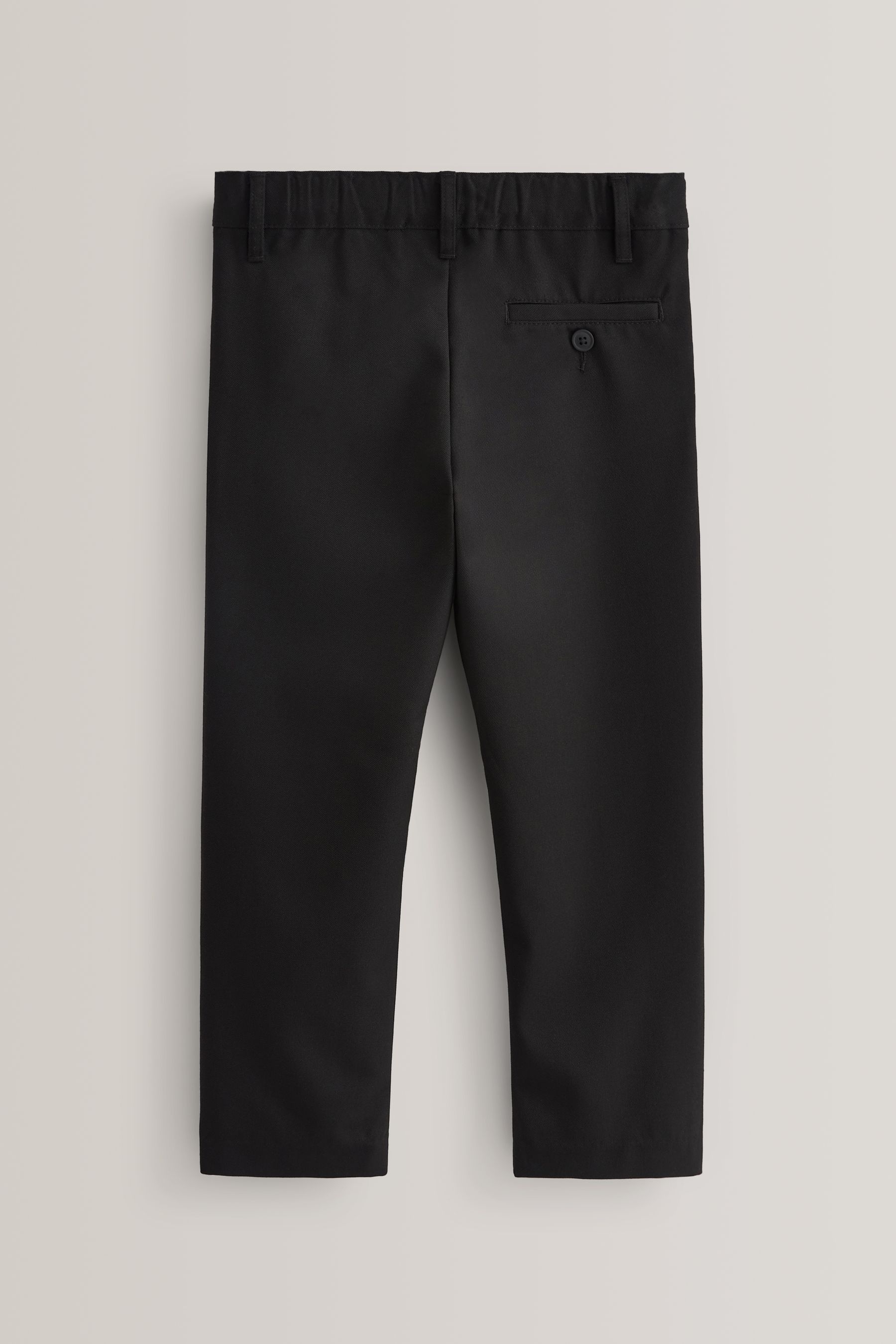 Buy Black Plus Waist School Formal Slim Leg Trousers (3-17yrs) from the ...