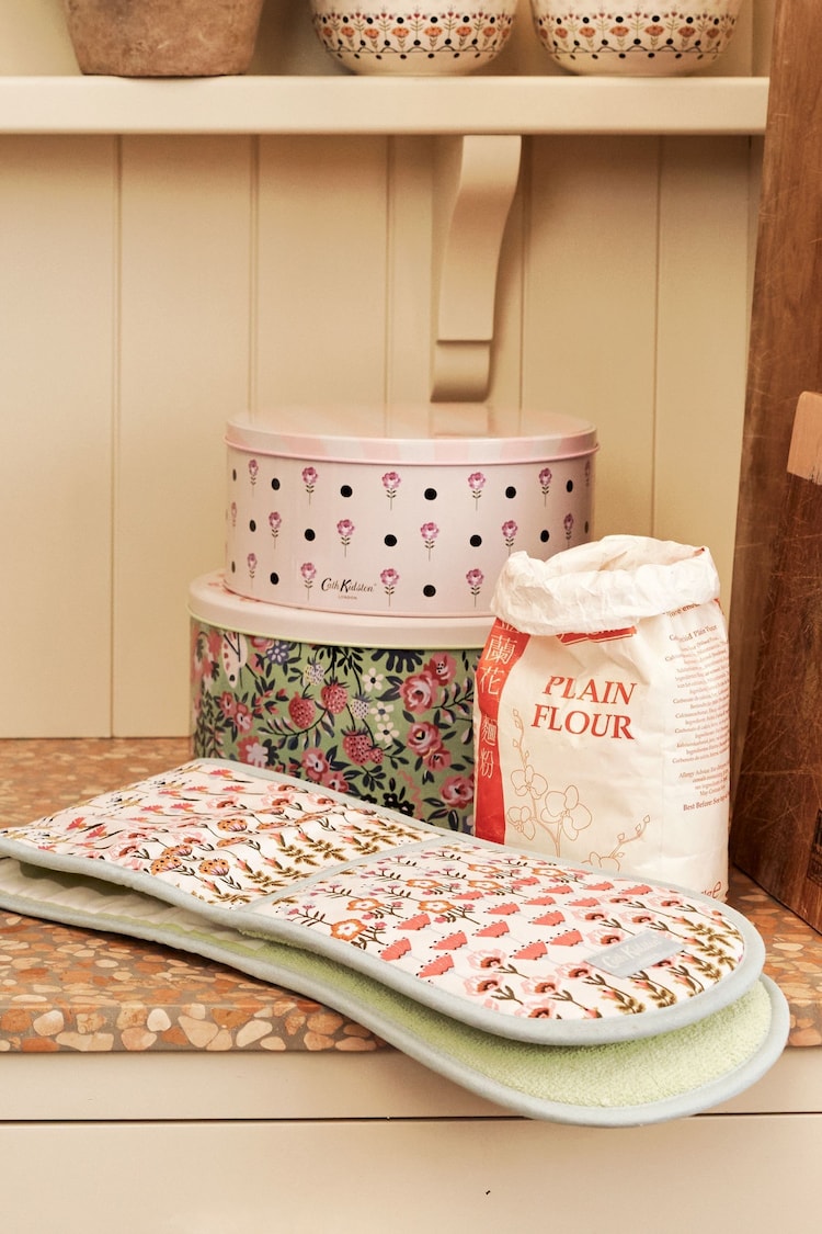Cath Kidston Green Painted Table Cake Tin Set 2PK - Image 1 of 1