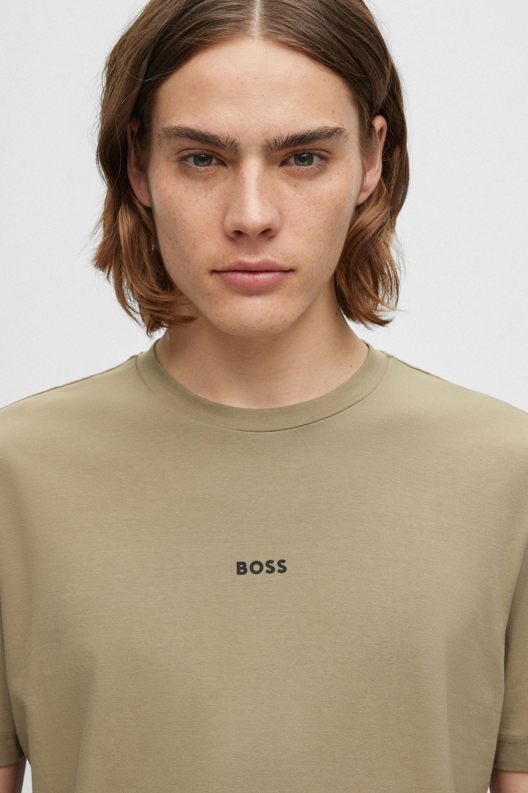 Buy BOSS Beige T Chup T-Shirt from the Next UK online shop