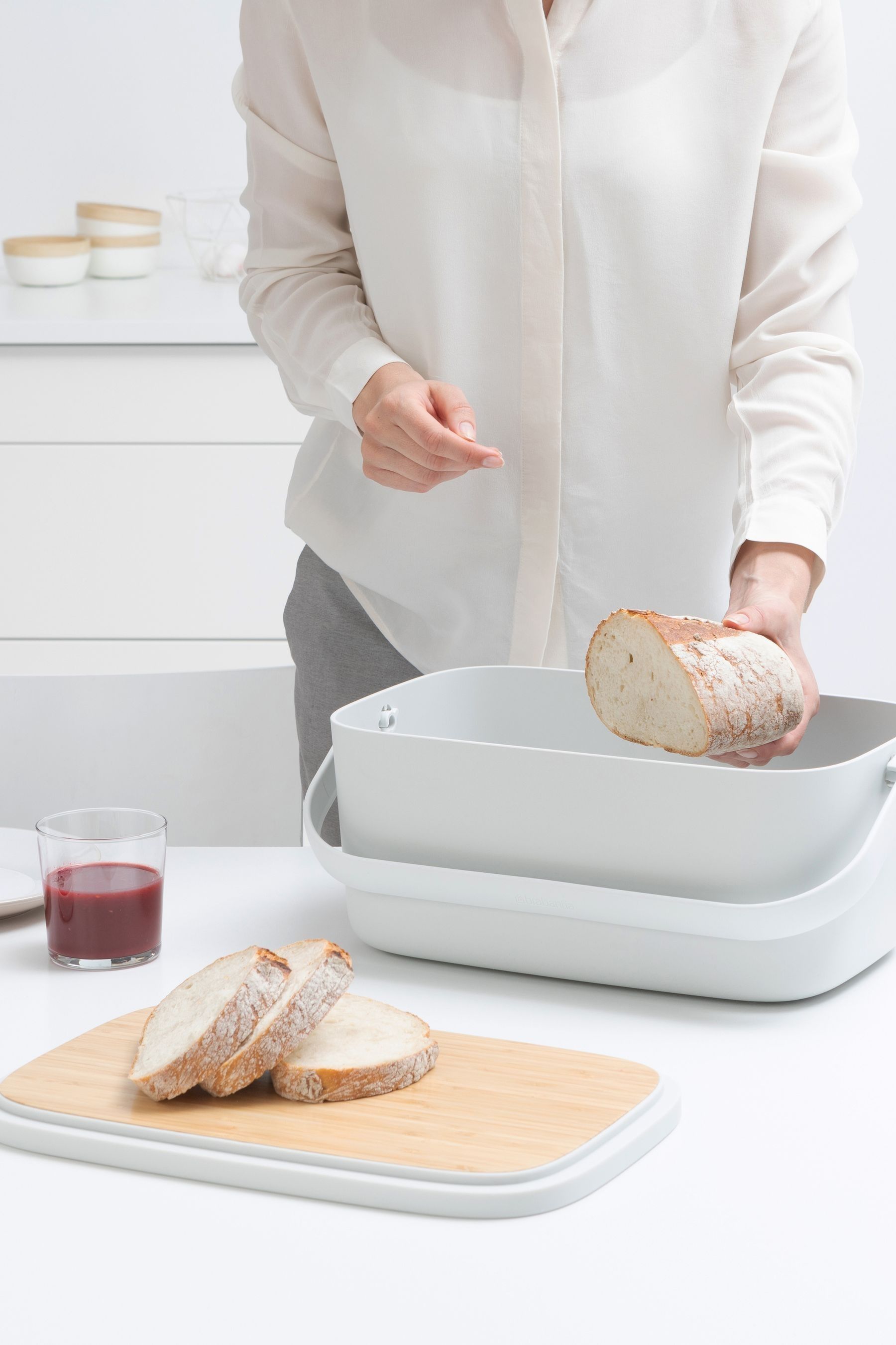 Buy Brabantia Light Grey Nic Bread Bin from the Next UK online shop