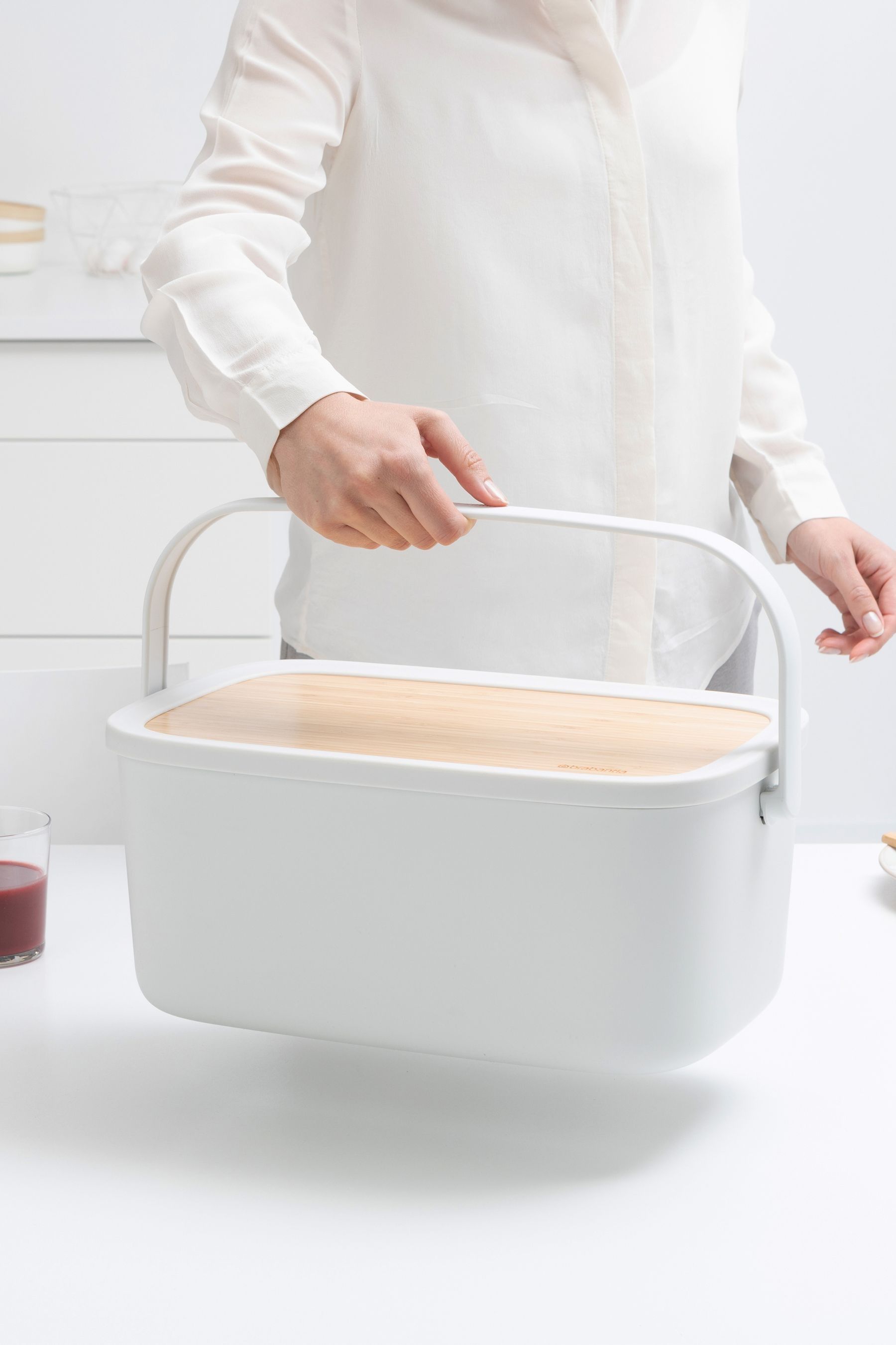 Buy Brabantia Light Grey Nic Bread Bin from the Next UK online shop