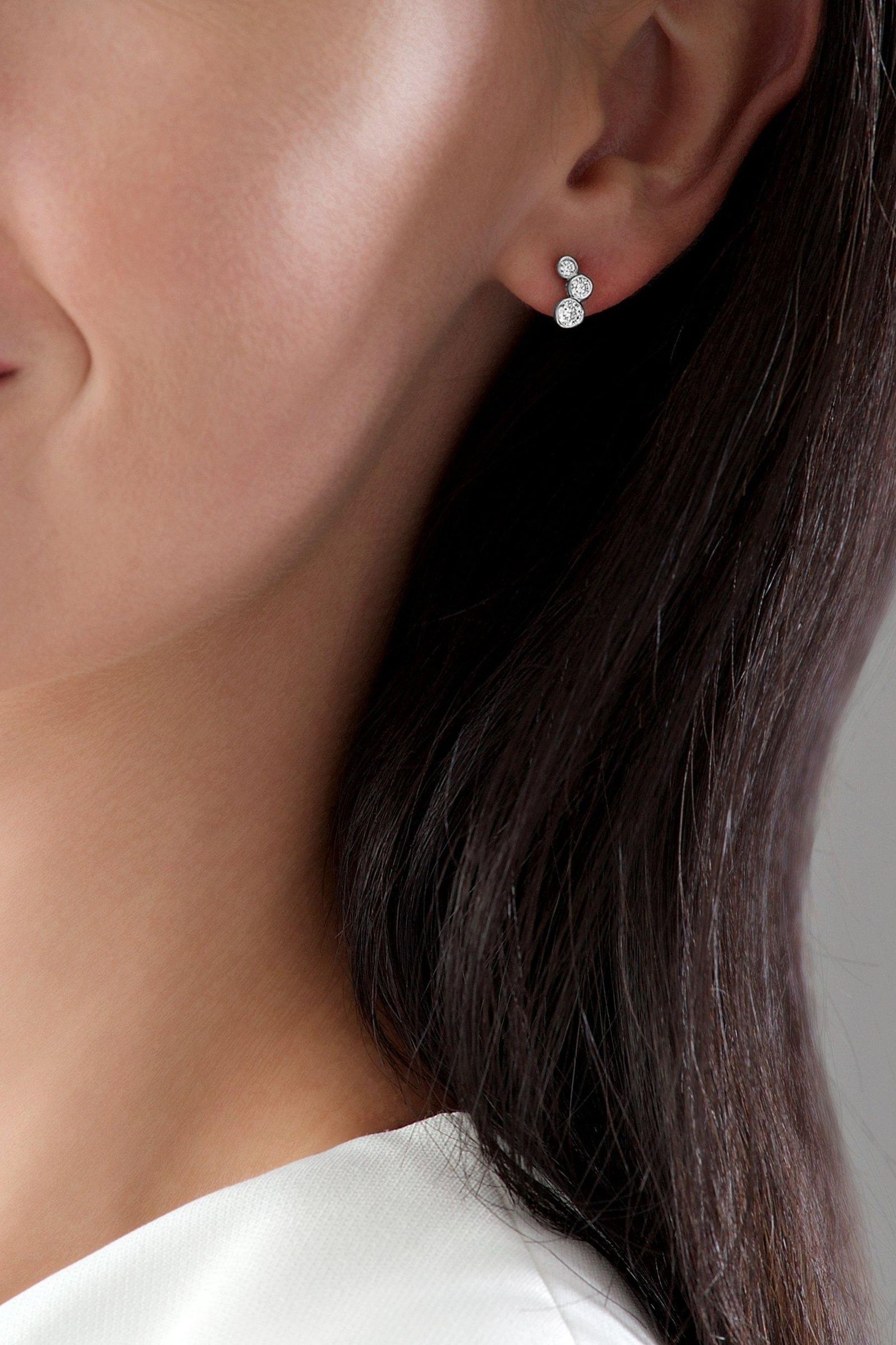 Buy Beaverbrooks Cubic Zirconia Sterling Silver Stud Earrings from the