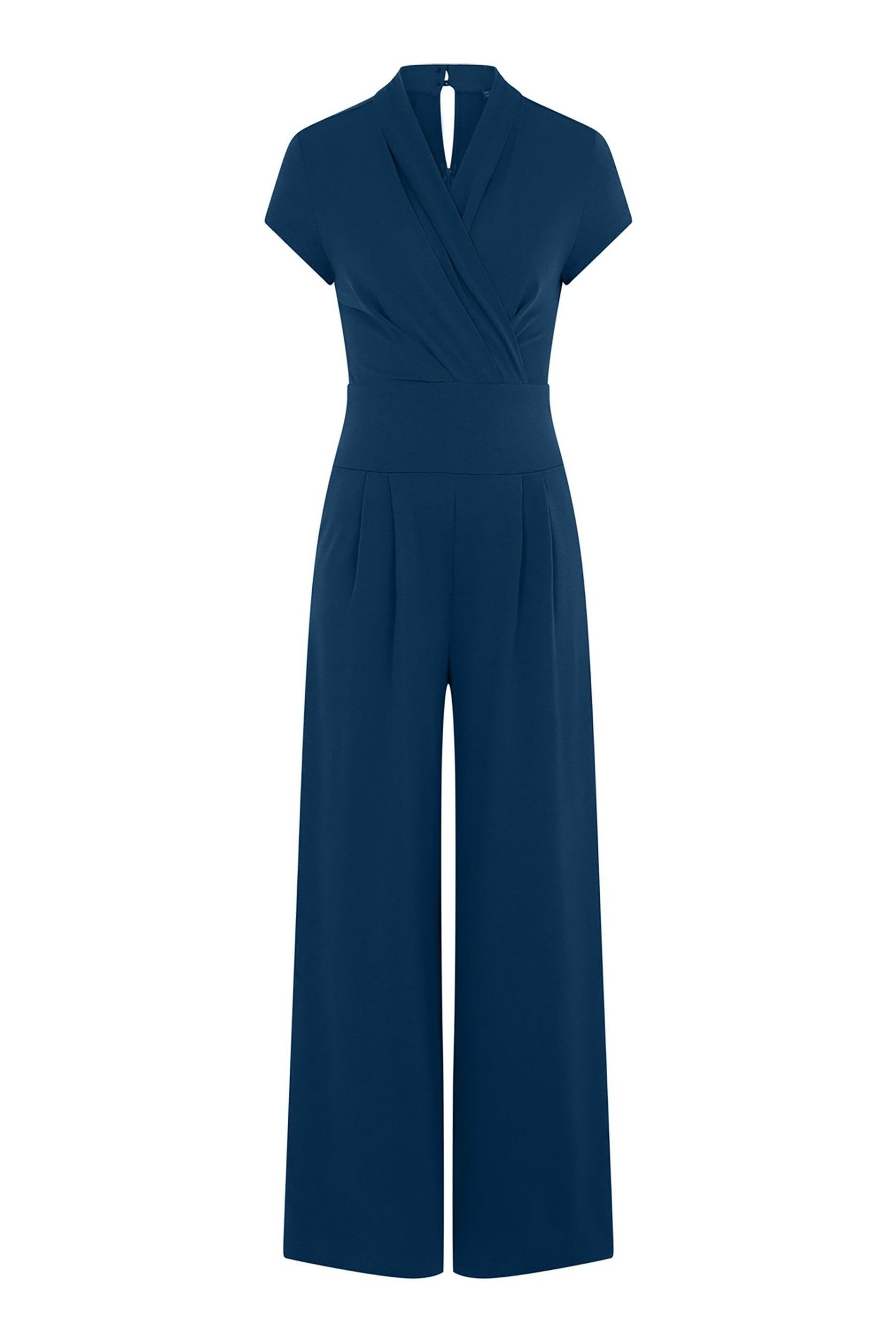 Buy HotSquash Teal Blue Cap Sleeved Wide Leg Jumpsuit from the Next UK ...
