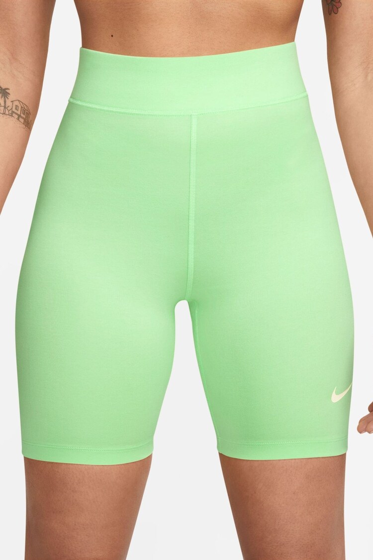 Nike Green Classic High Waisted 8" Cycling Shorts - Image 1 of 1