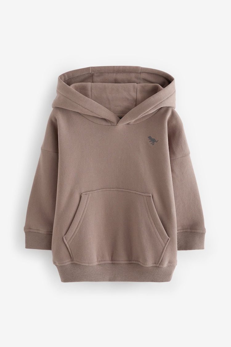 Mink Brown Long Sleeve Soft Touch Hoodie (3mths-7yrs) - Image 1 of 1