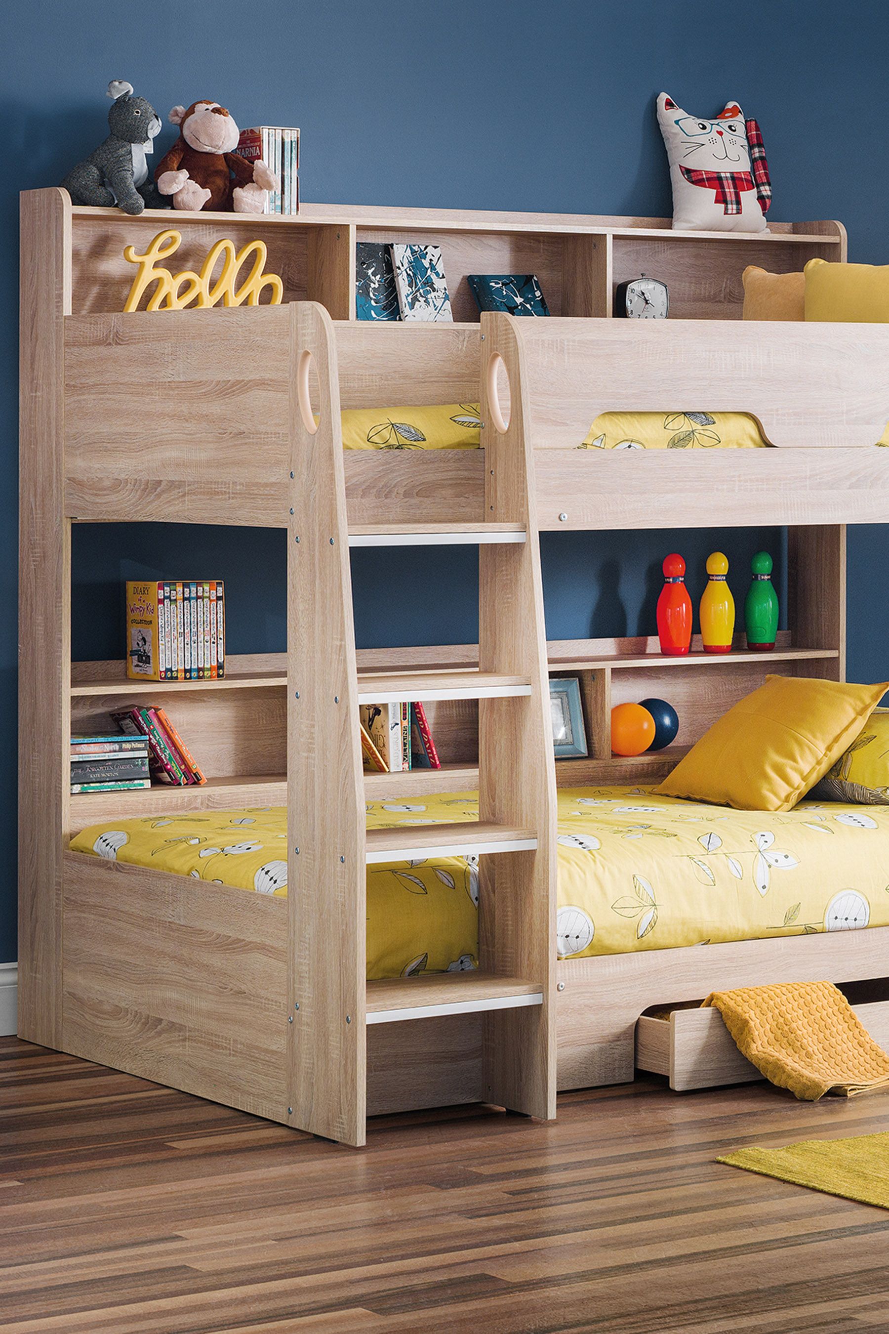 Buy Julian Bowen Oak Kids Storage Bunk Bed from the Next UK online shop