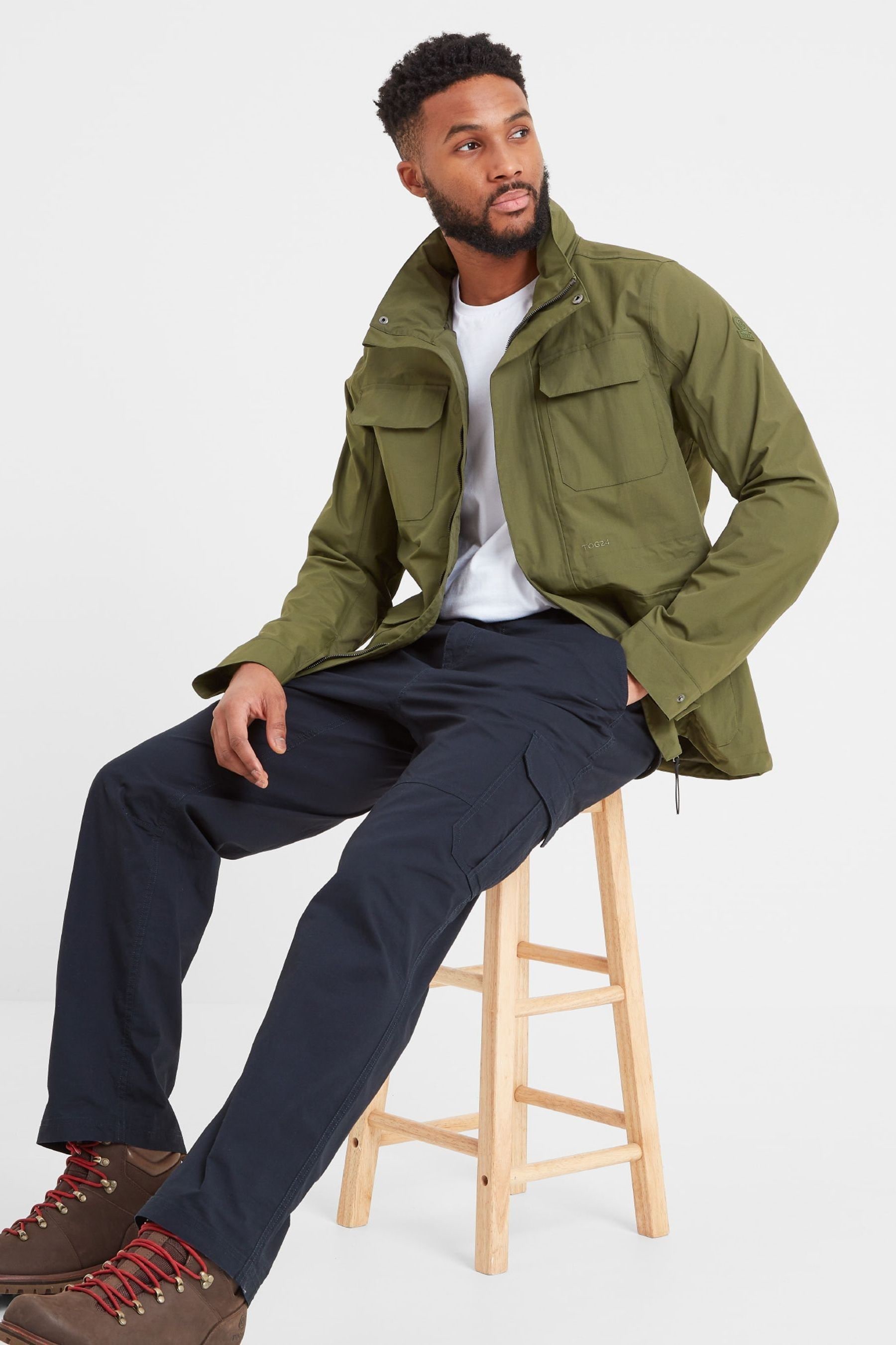 Buy Tog 24 Green Dibden Khaki Cargo Trousers from the Next UK online shop