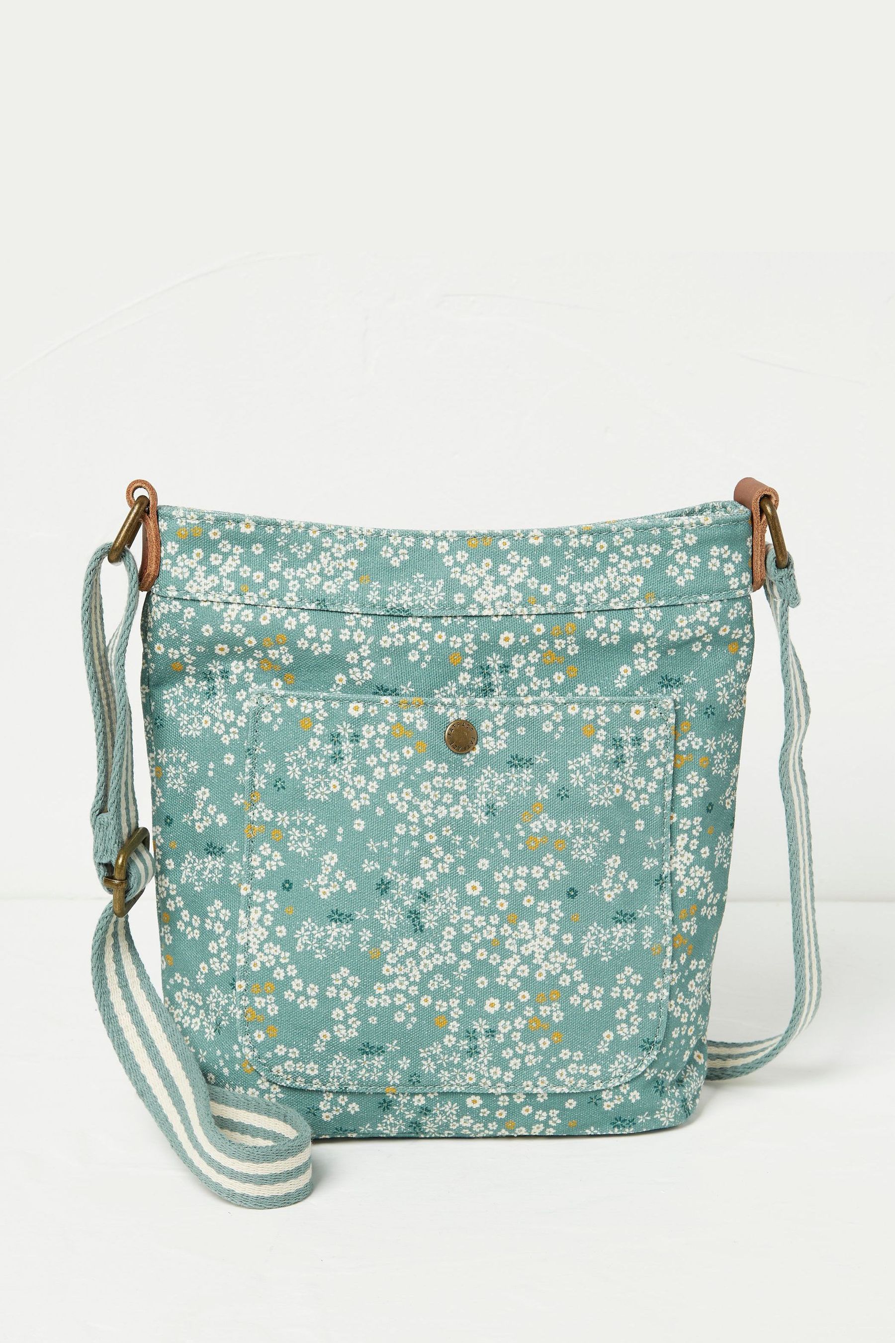 Buy FatFace Green Canvas Crossbody Bag from the Next UK online shop