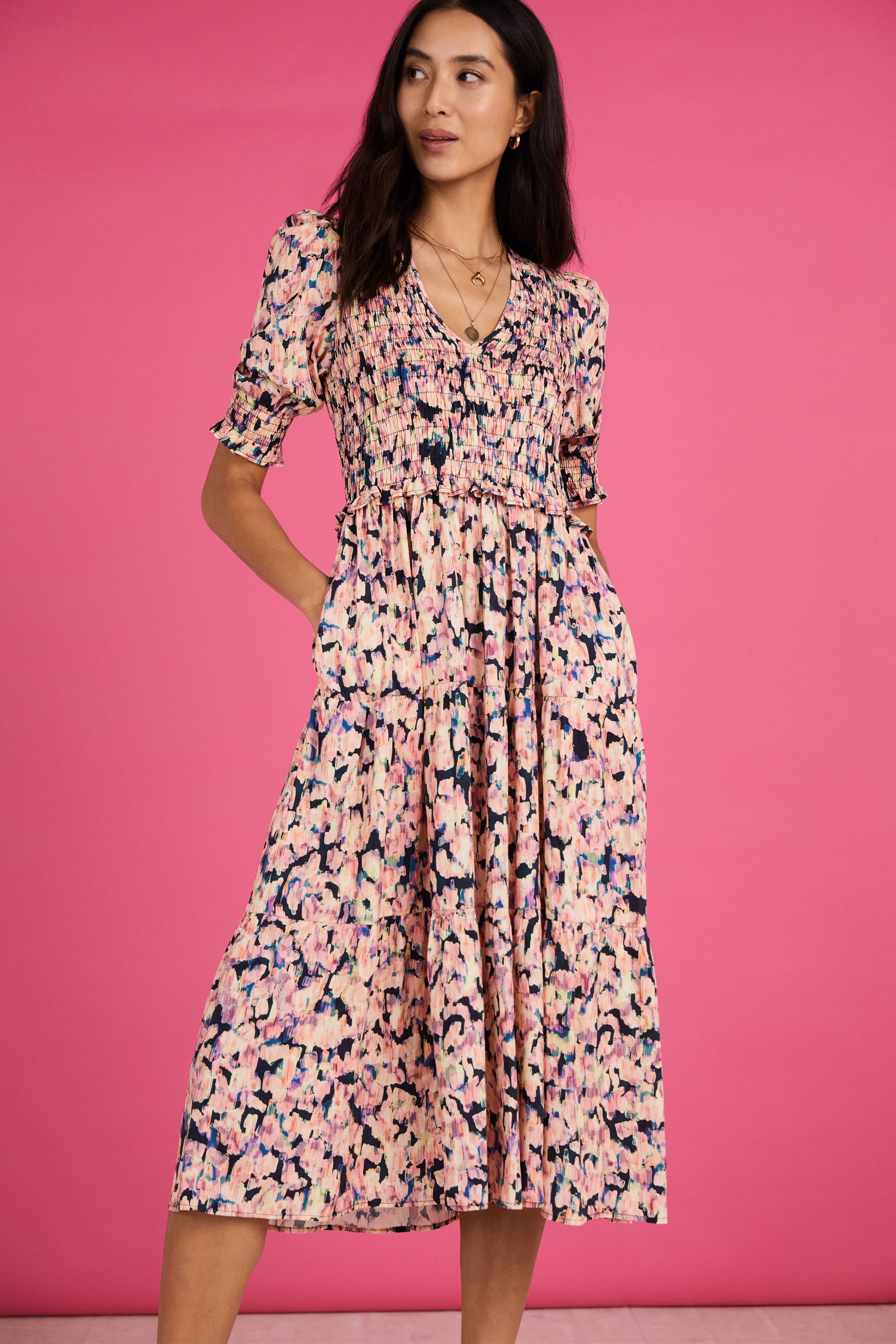 Buy Baukjen Pink Florence Dress with Lenzing™ Ecovero™ from Next Ireland