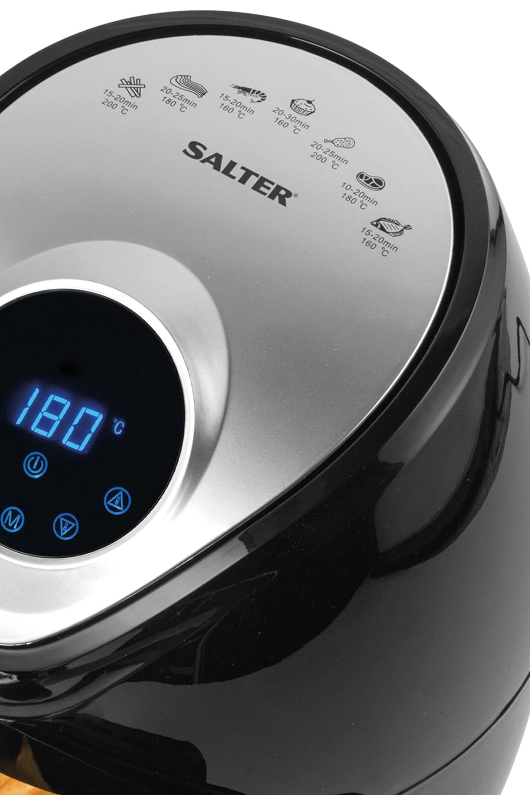Buy Salter Black Digital Hot Air Fryer 4.5L 1300 W from the Next UK