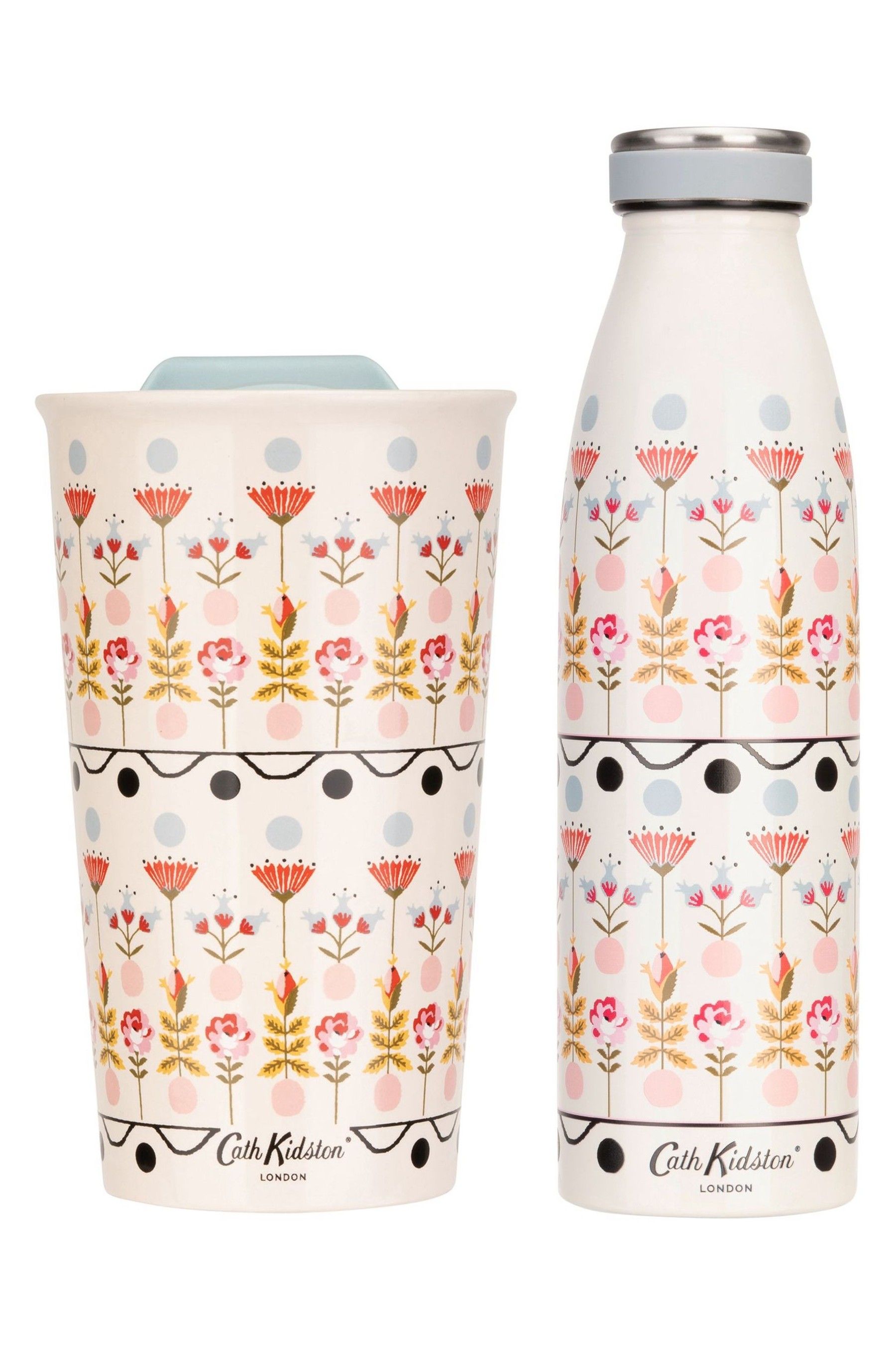 Buy Cath Kidston Cream Travel Mug & Hydration Bottle from the Next UK