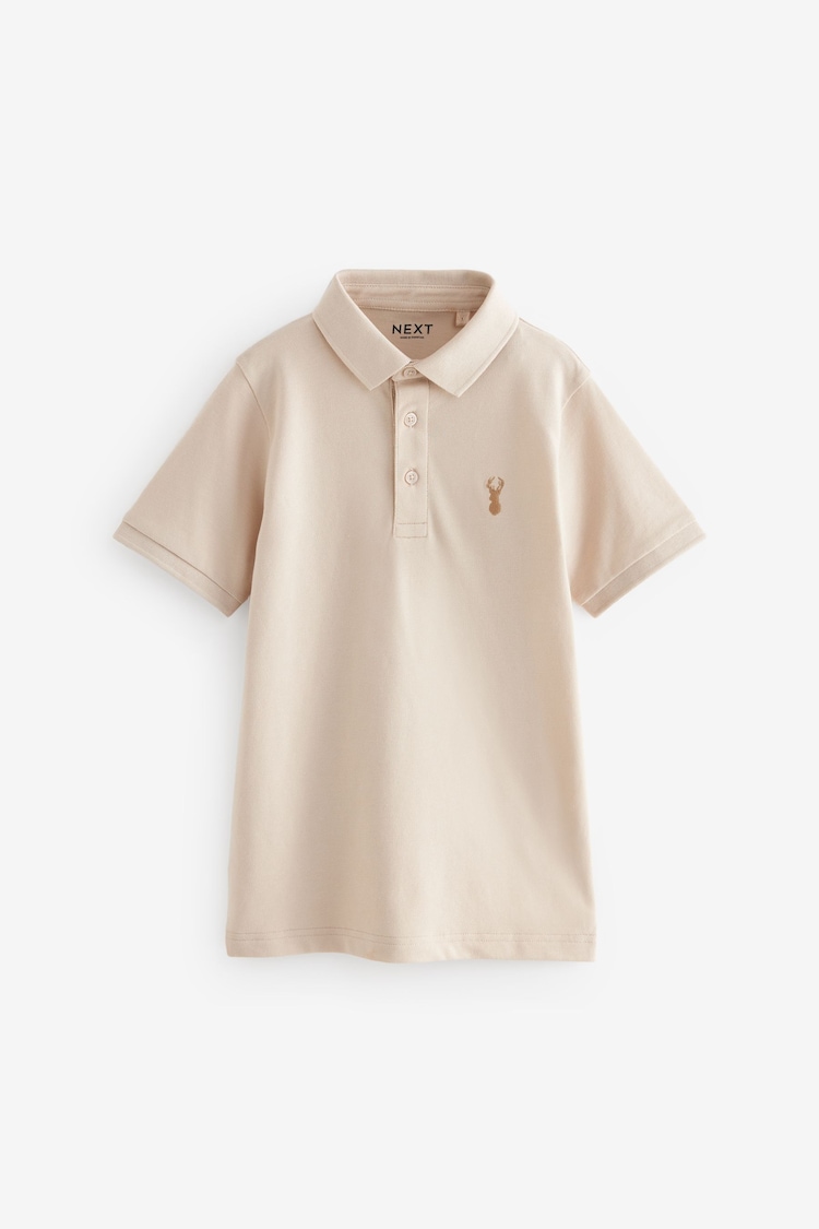 Stone Short Sleeve Polo Shirt (3-16yrs) - Image 1 of 1