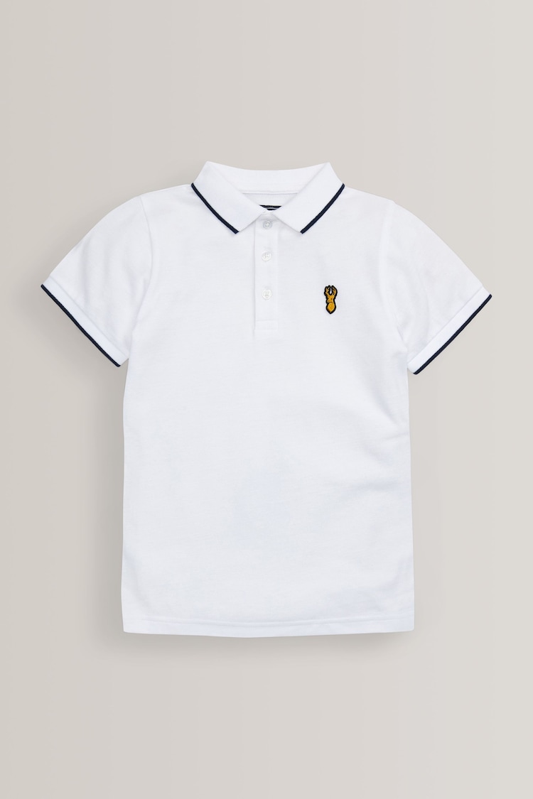 White Short Sleeve Polo Shirt (3-16yrs) - Image 1 of 1